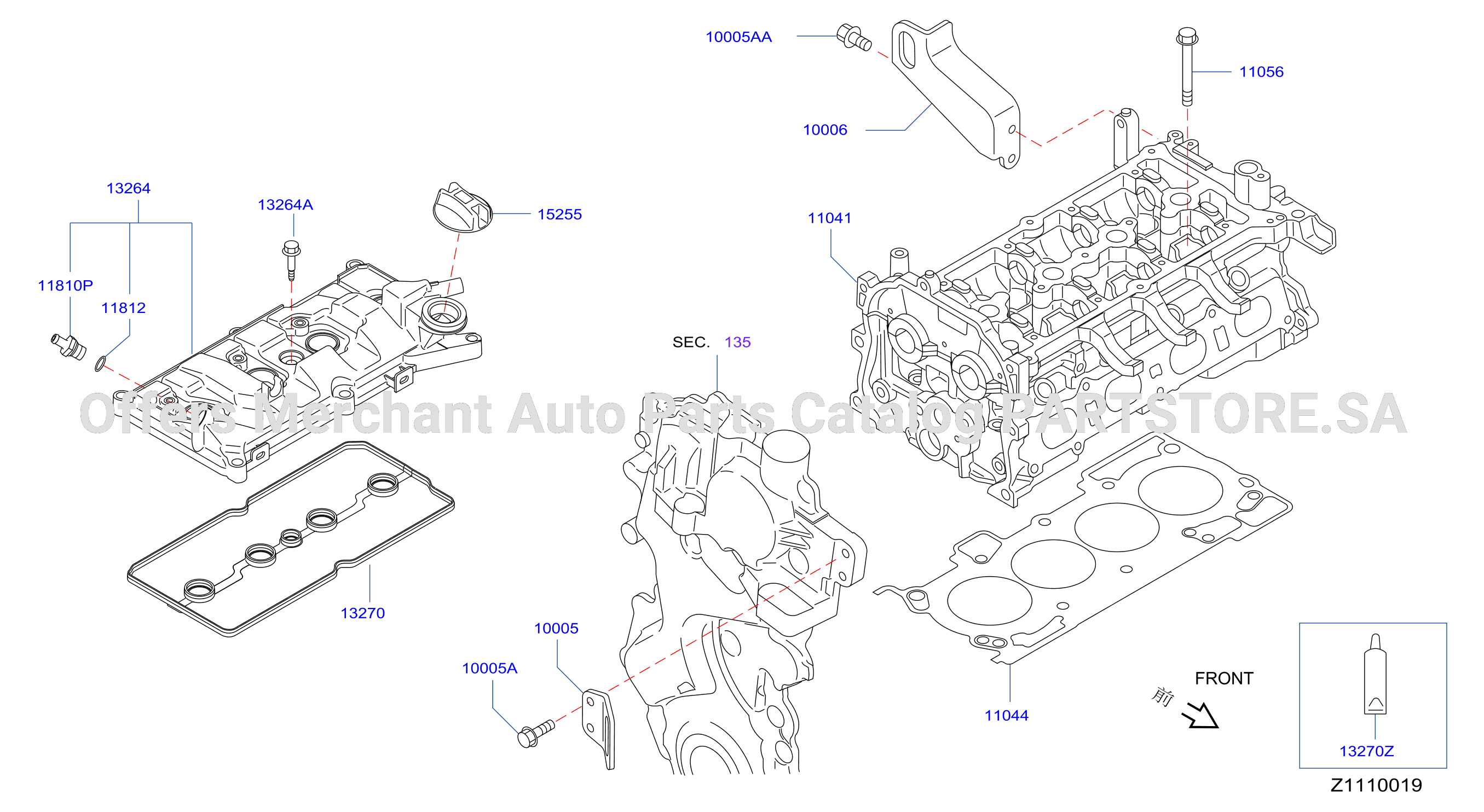 Cylinder Head Rocker Cover Assembly