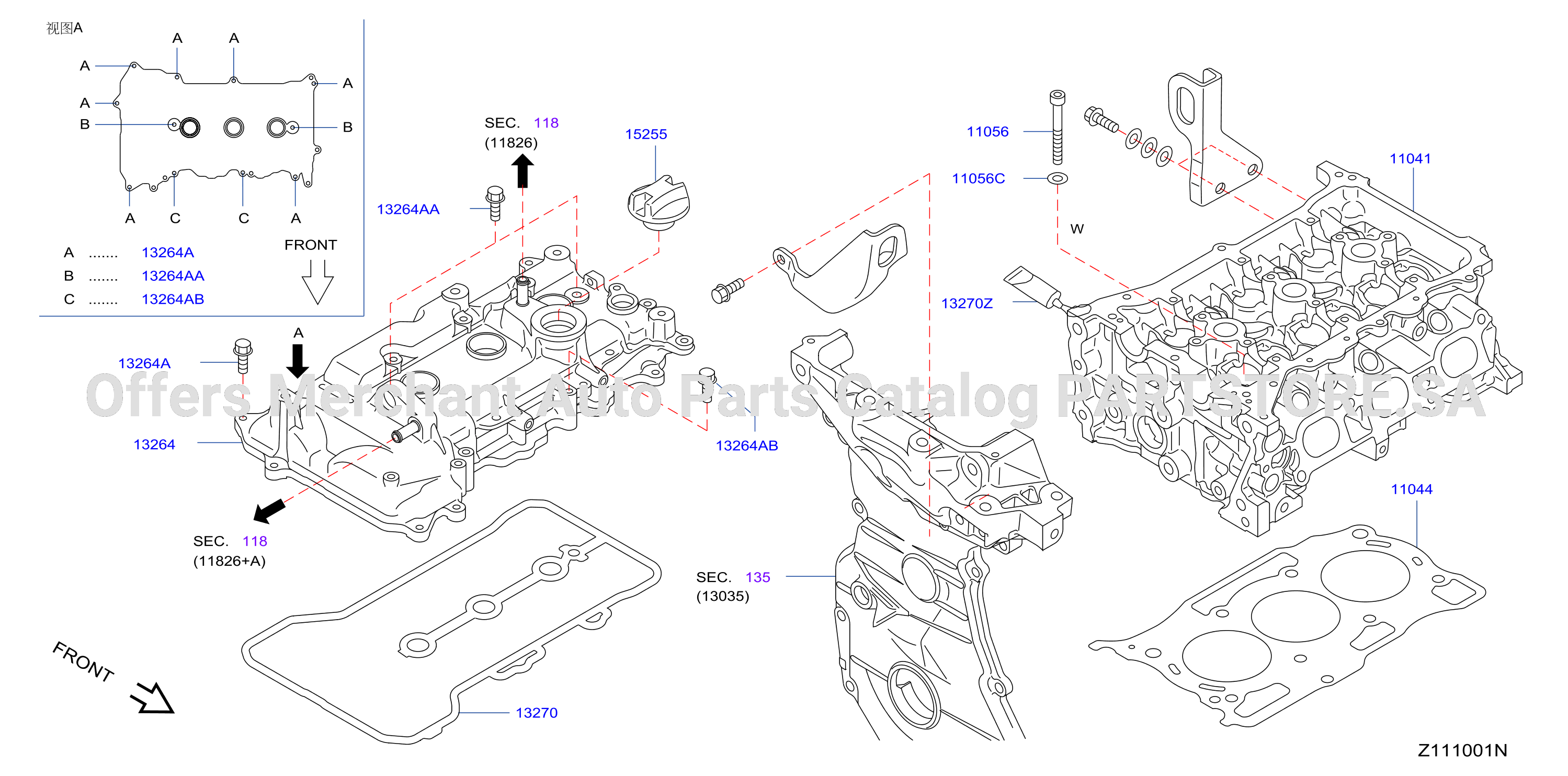 Cylinder Head Rocker Cover Assembly