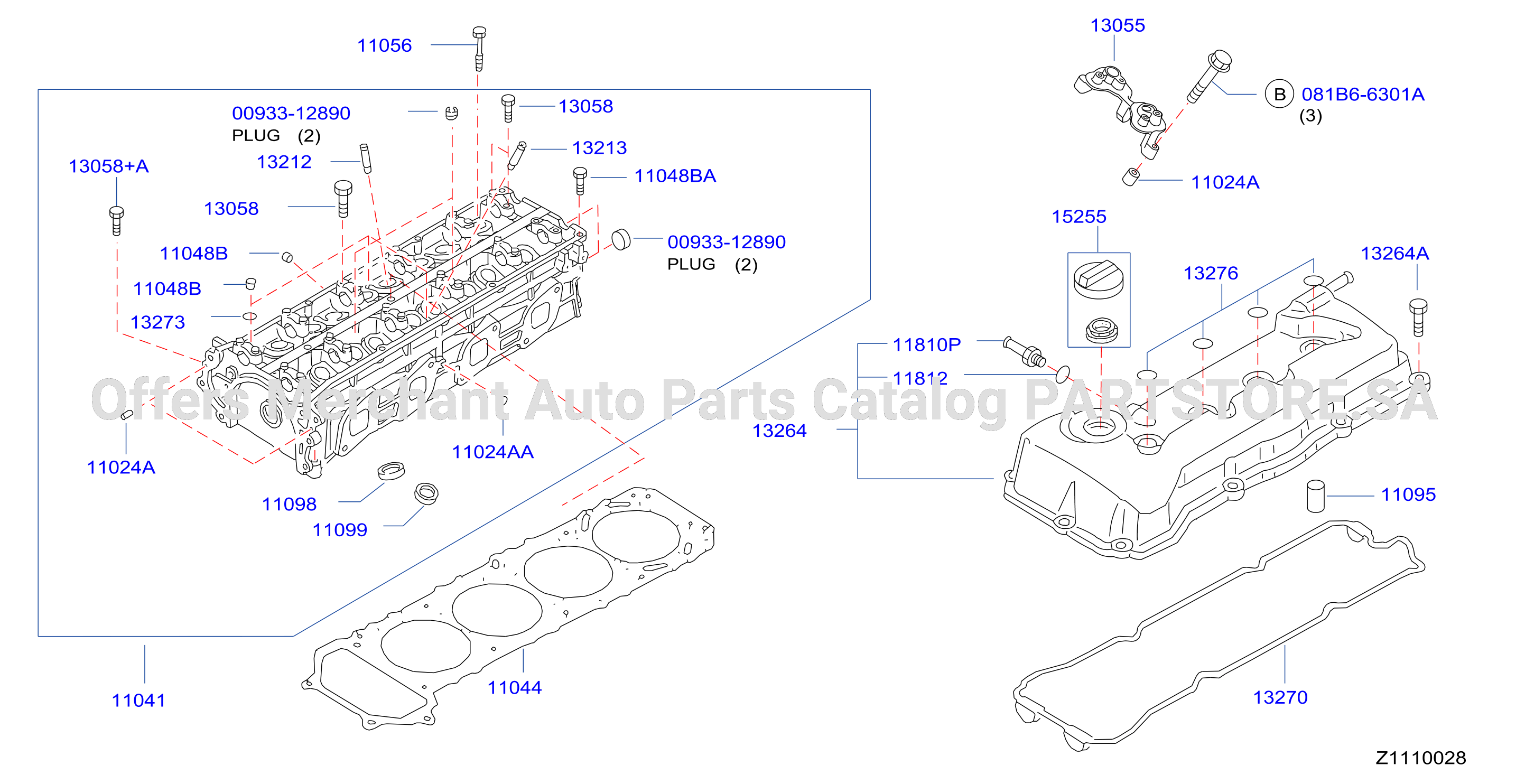 Cylinder Head Rocker Cover Assembly