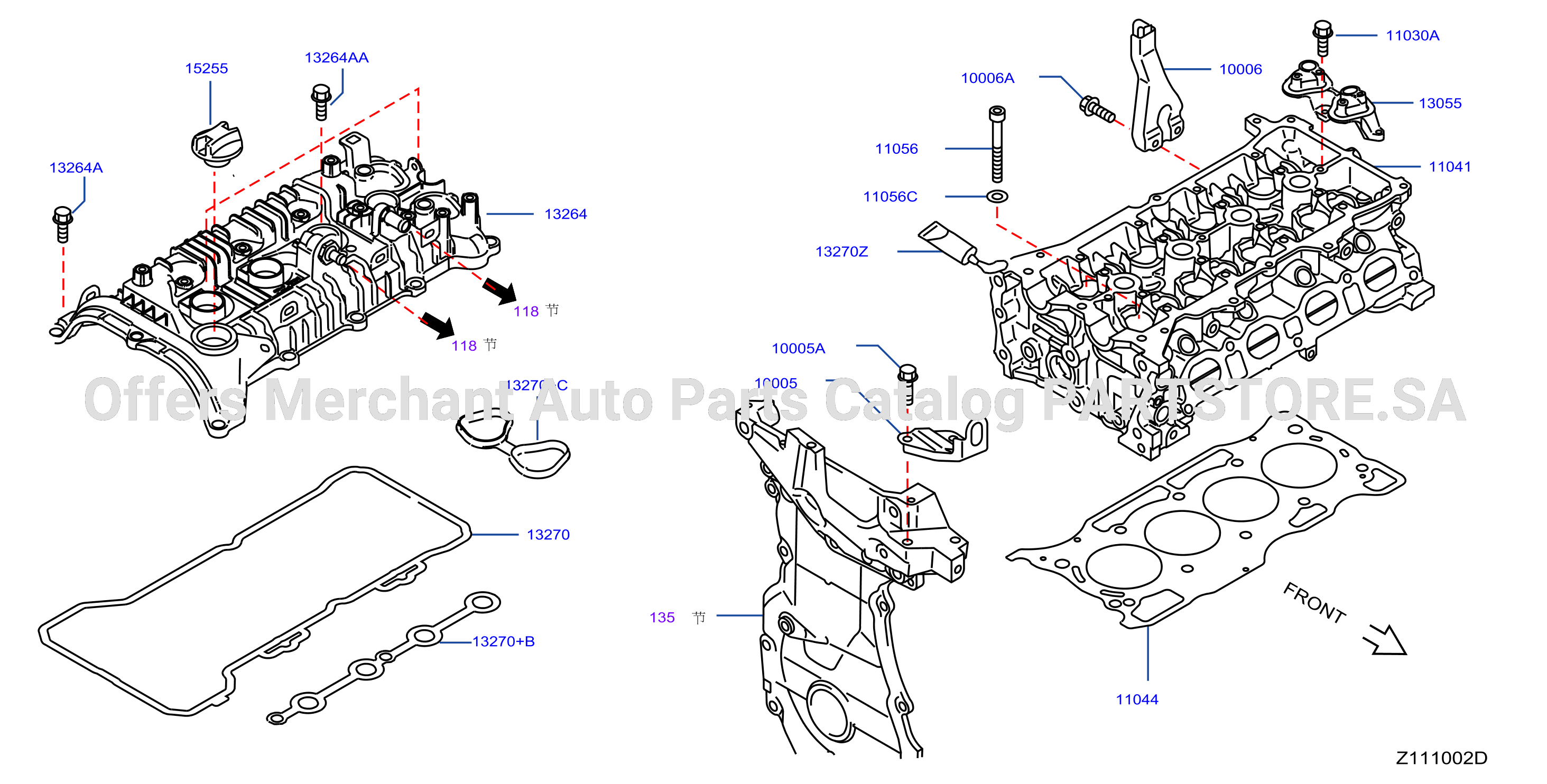 Cylinder Head Rocker Cover Assembly