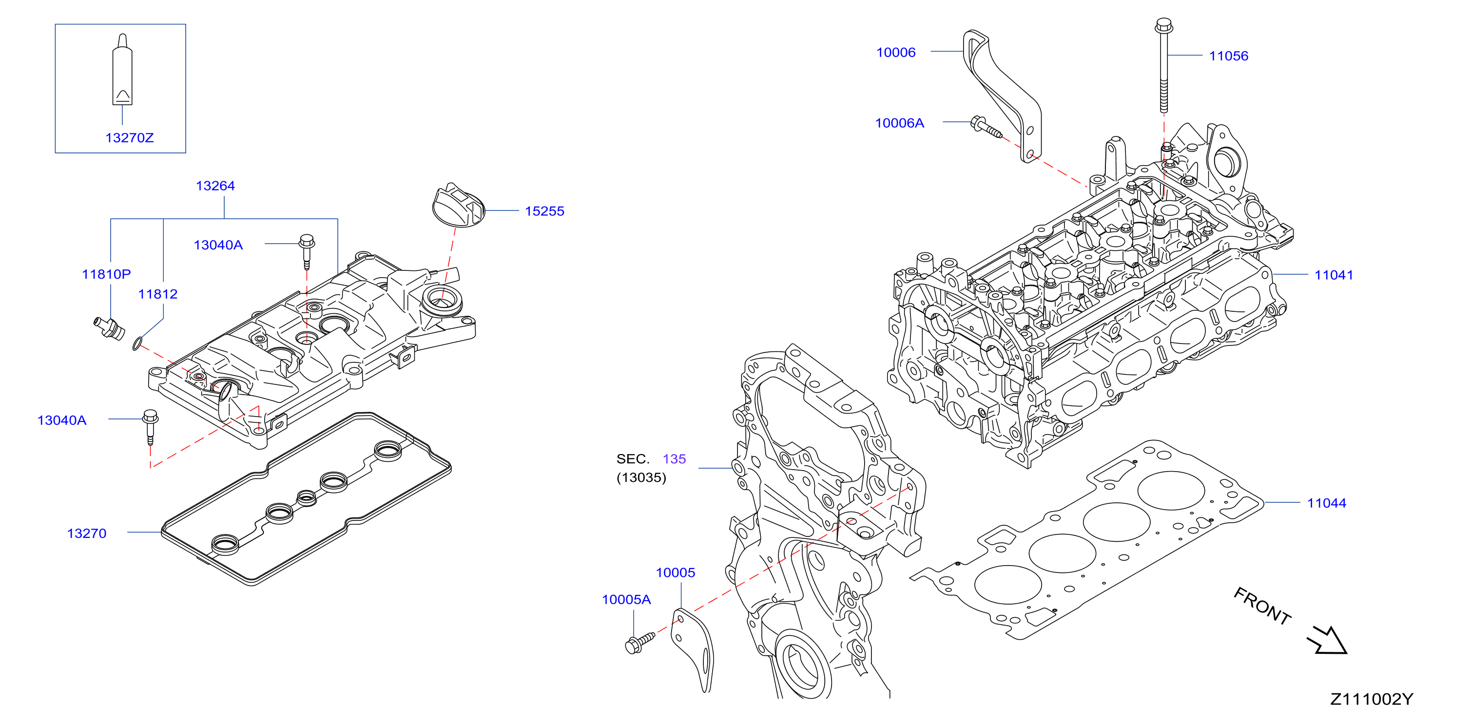 Cylinder Head Rocker Cover Assembly