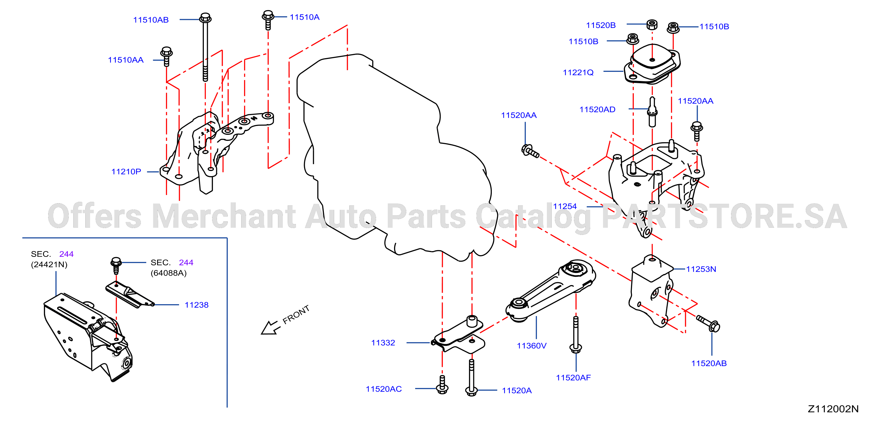 Engine Transmission Mounting Std