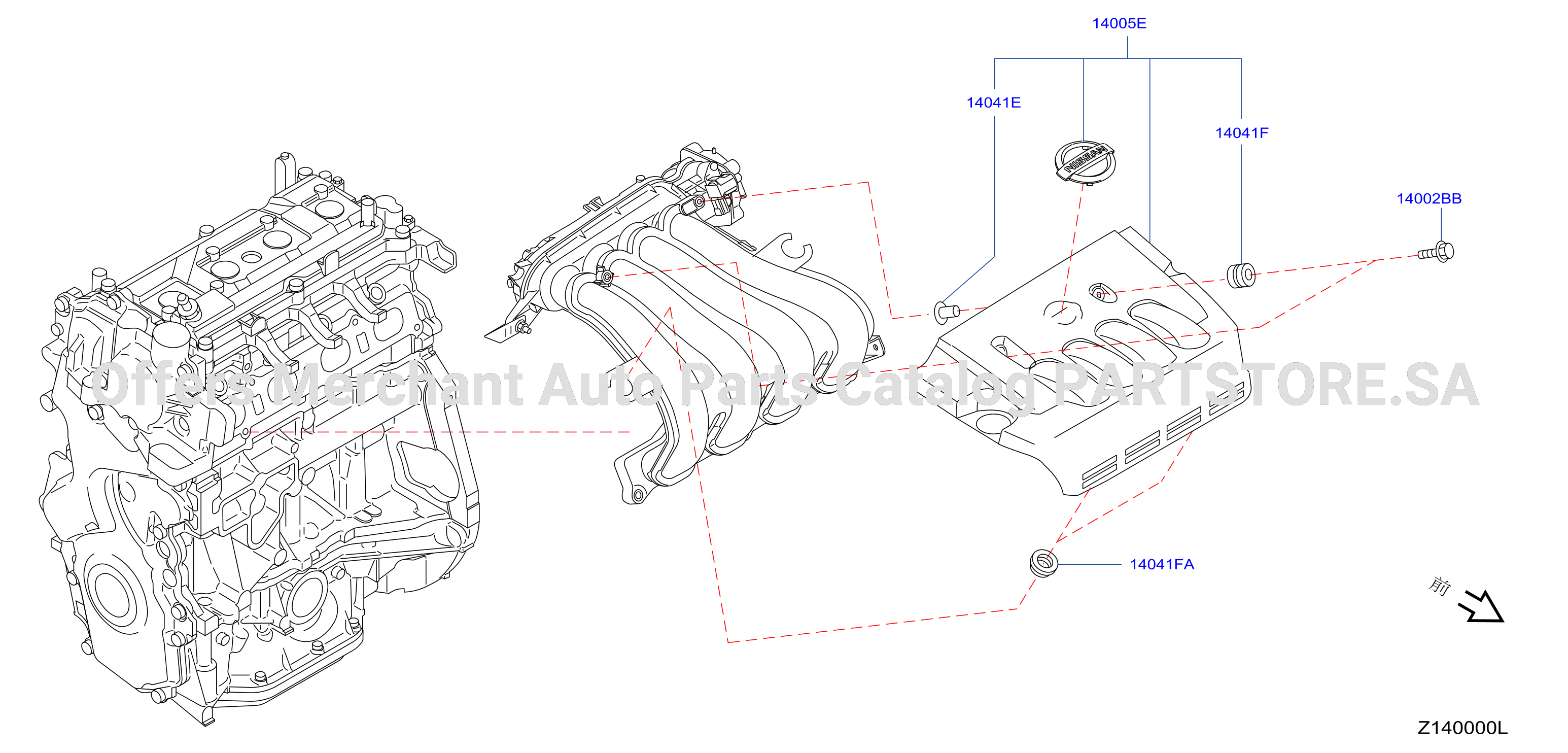 Manifold Engine Cover Parts