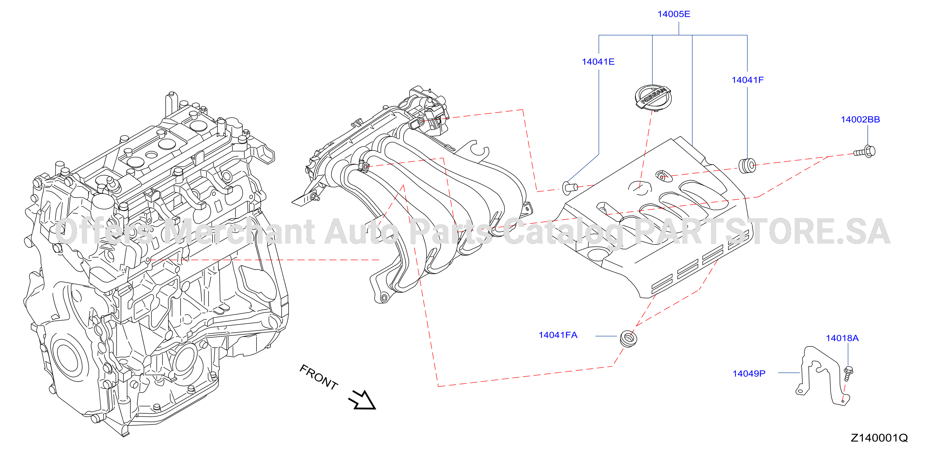 Manifold Engine Cover Parts