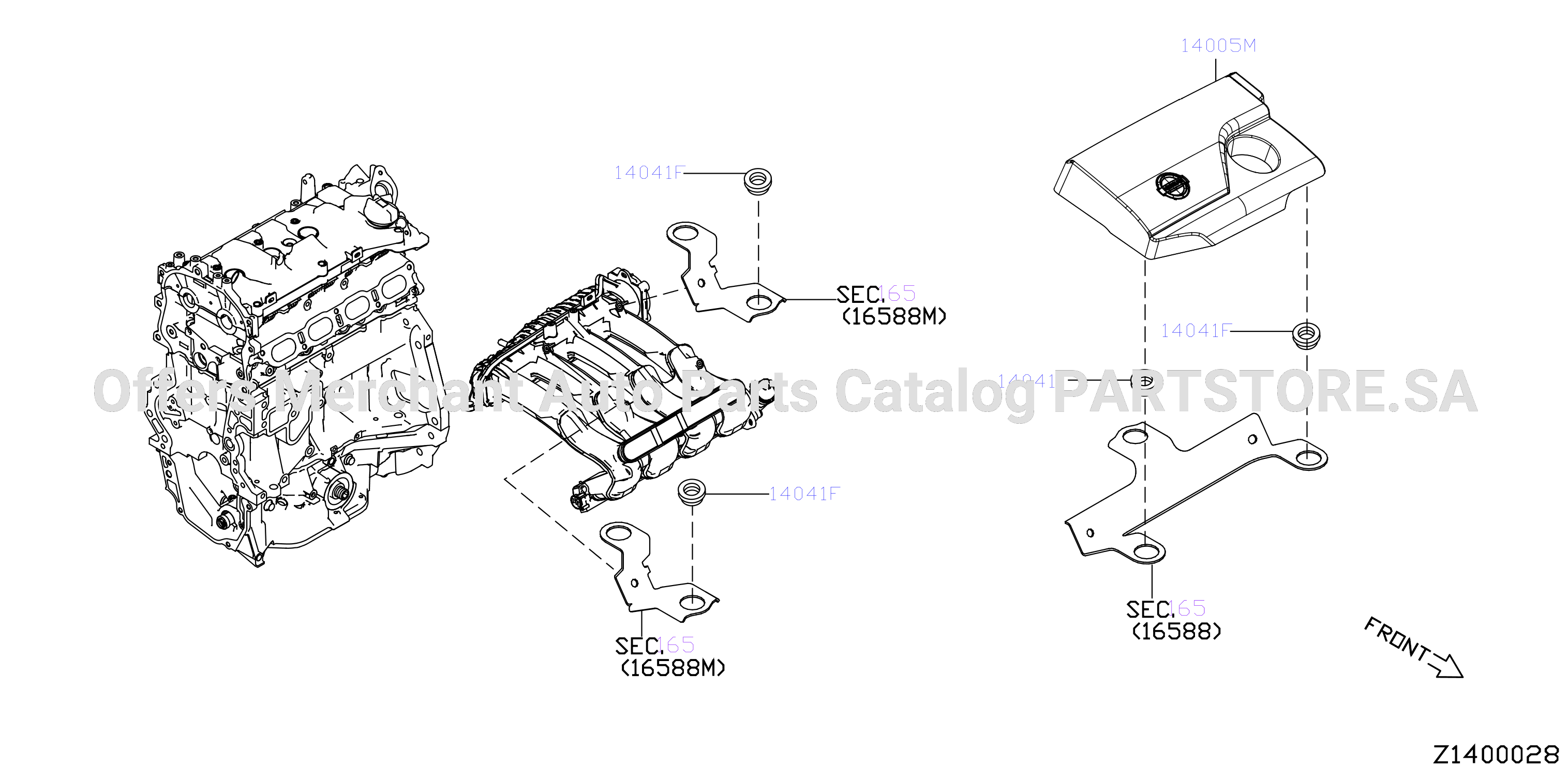 Manifold Engine Cover Parts