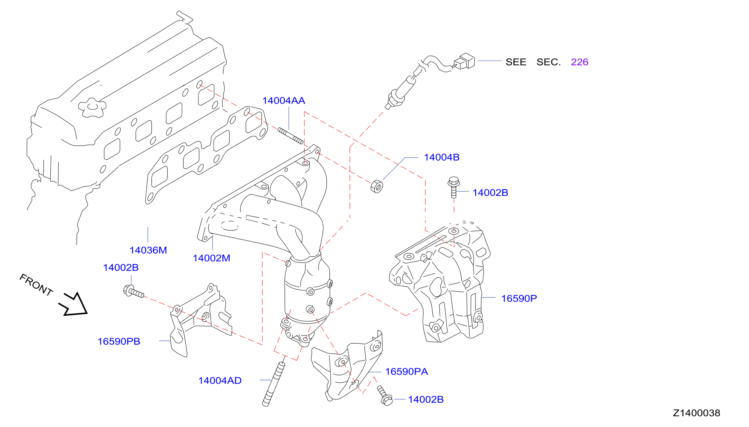 Manifold Exhaust Parts