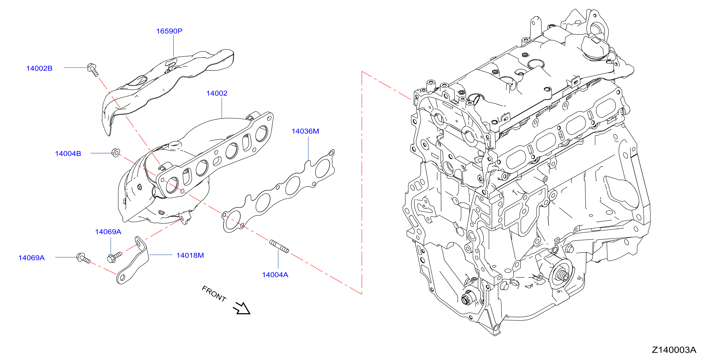 Manifold Exhaust Parts