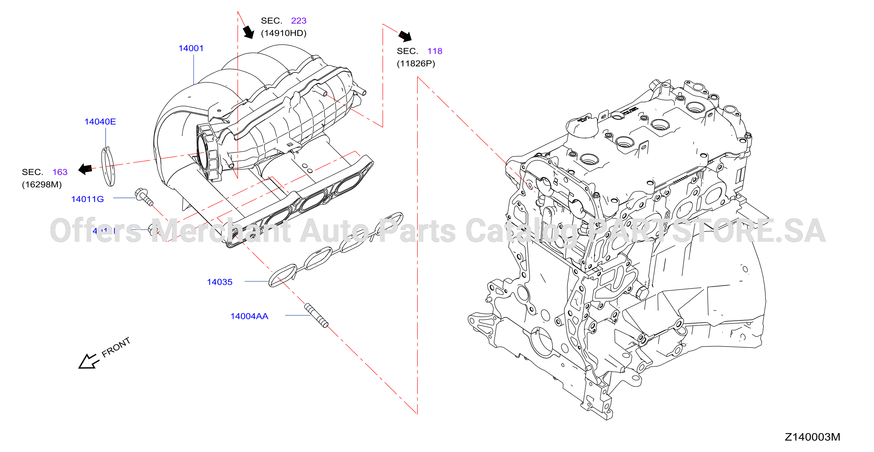 Manifold Intake Parts