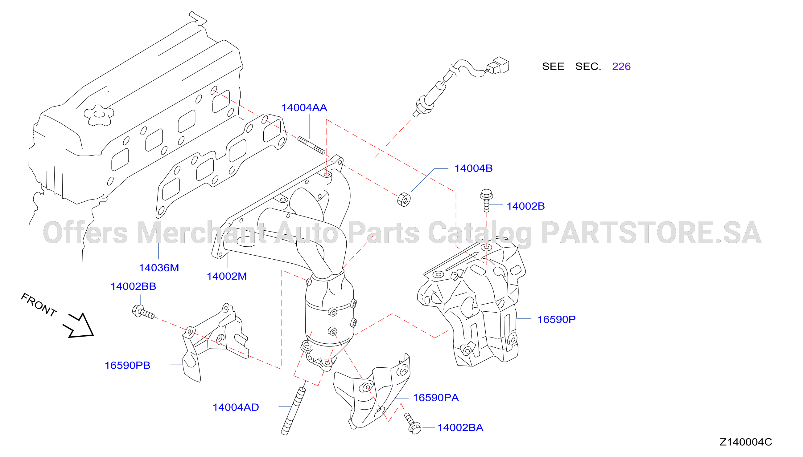 Manifold Exhaust Parts