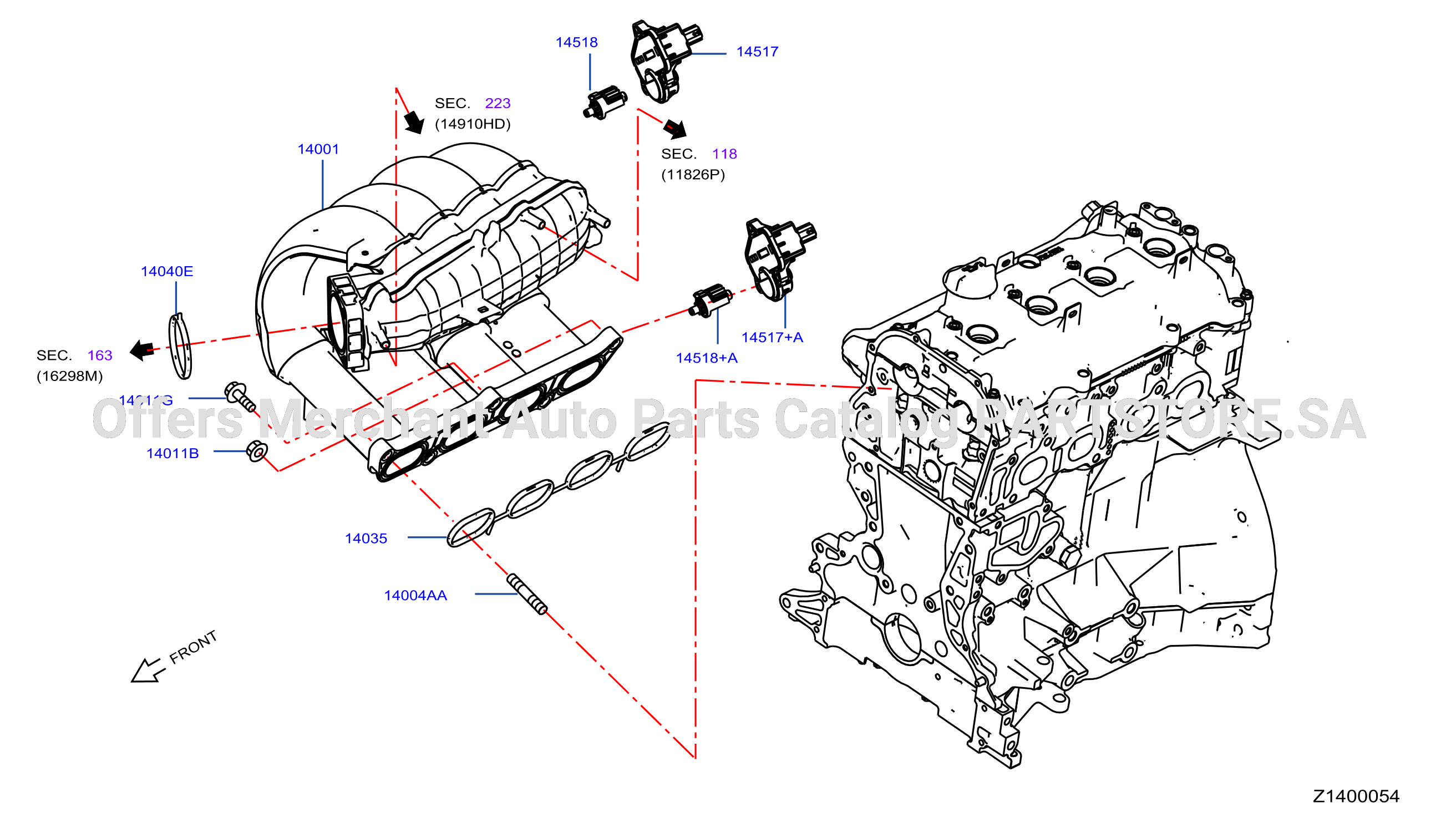 Manifold Intake Parts