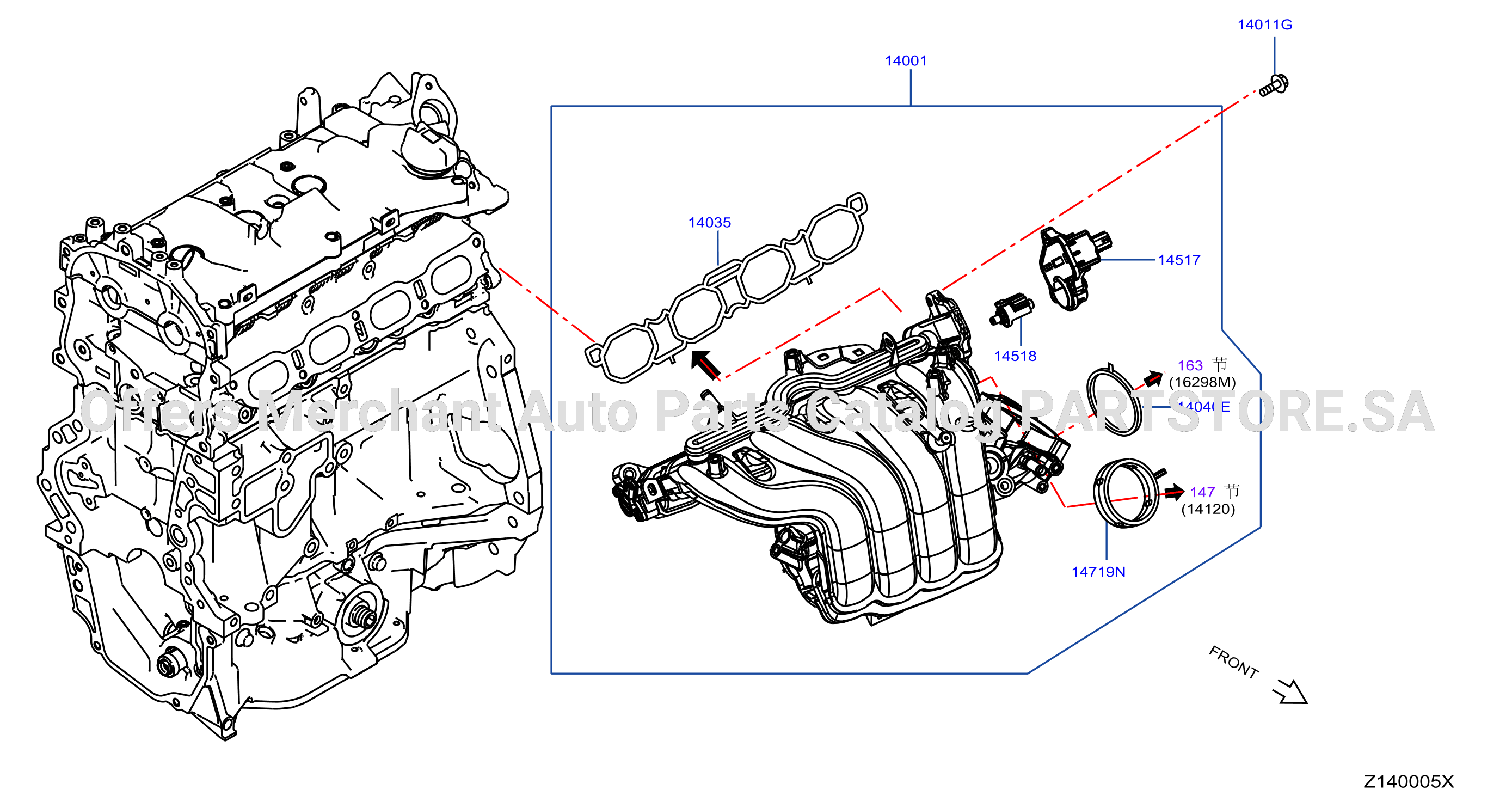 Manifold Intake Parts