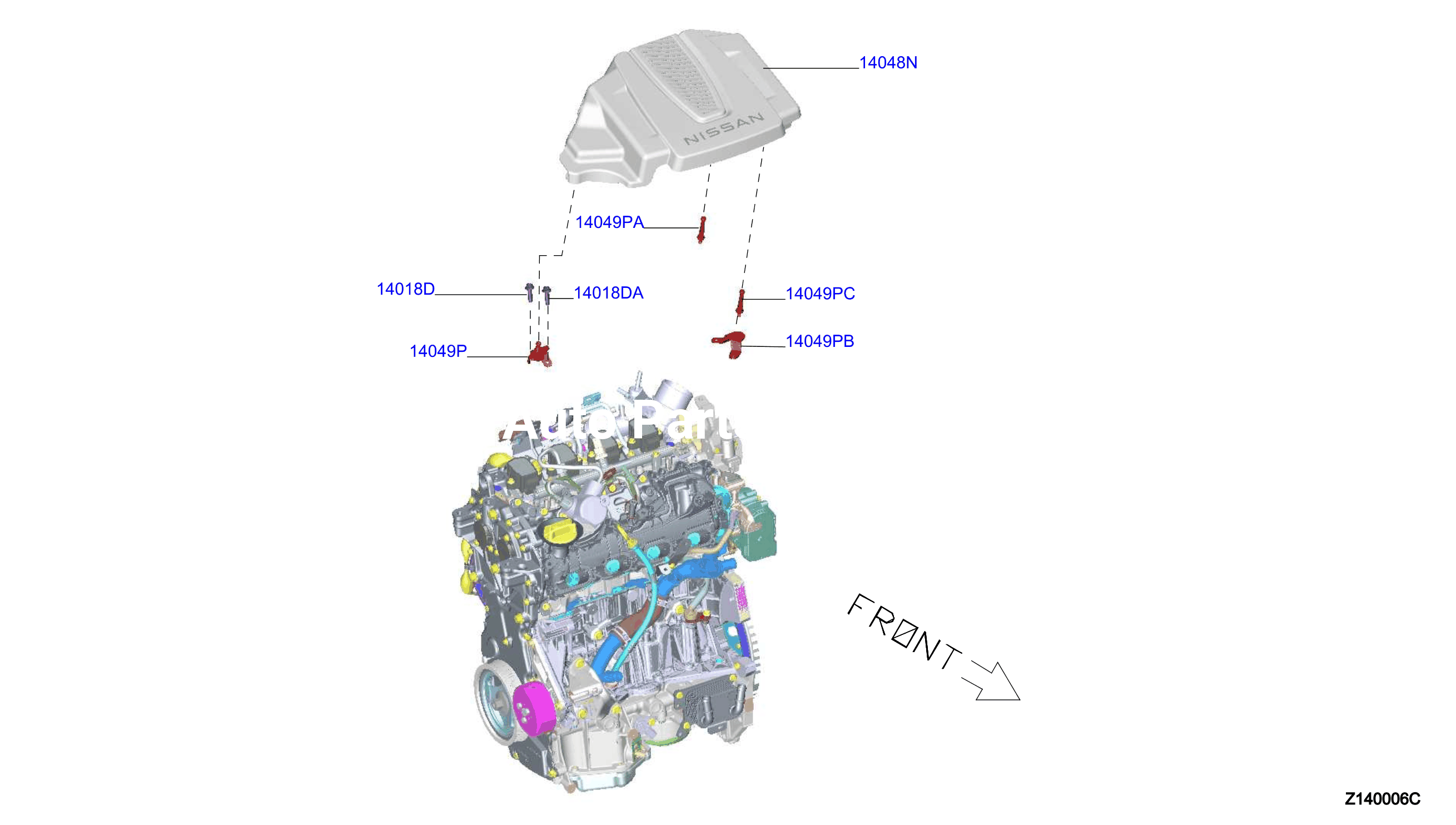 Manifold Engine Cover Parts