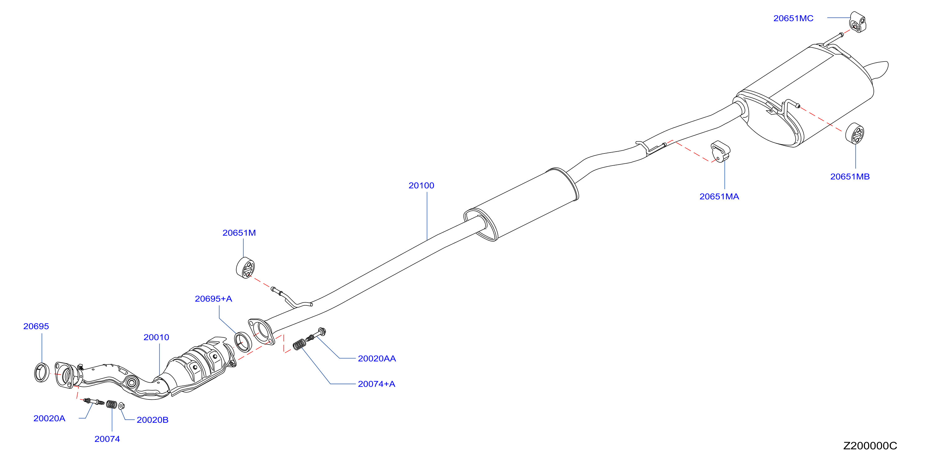Exhaust Tube Muffler