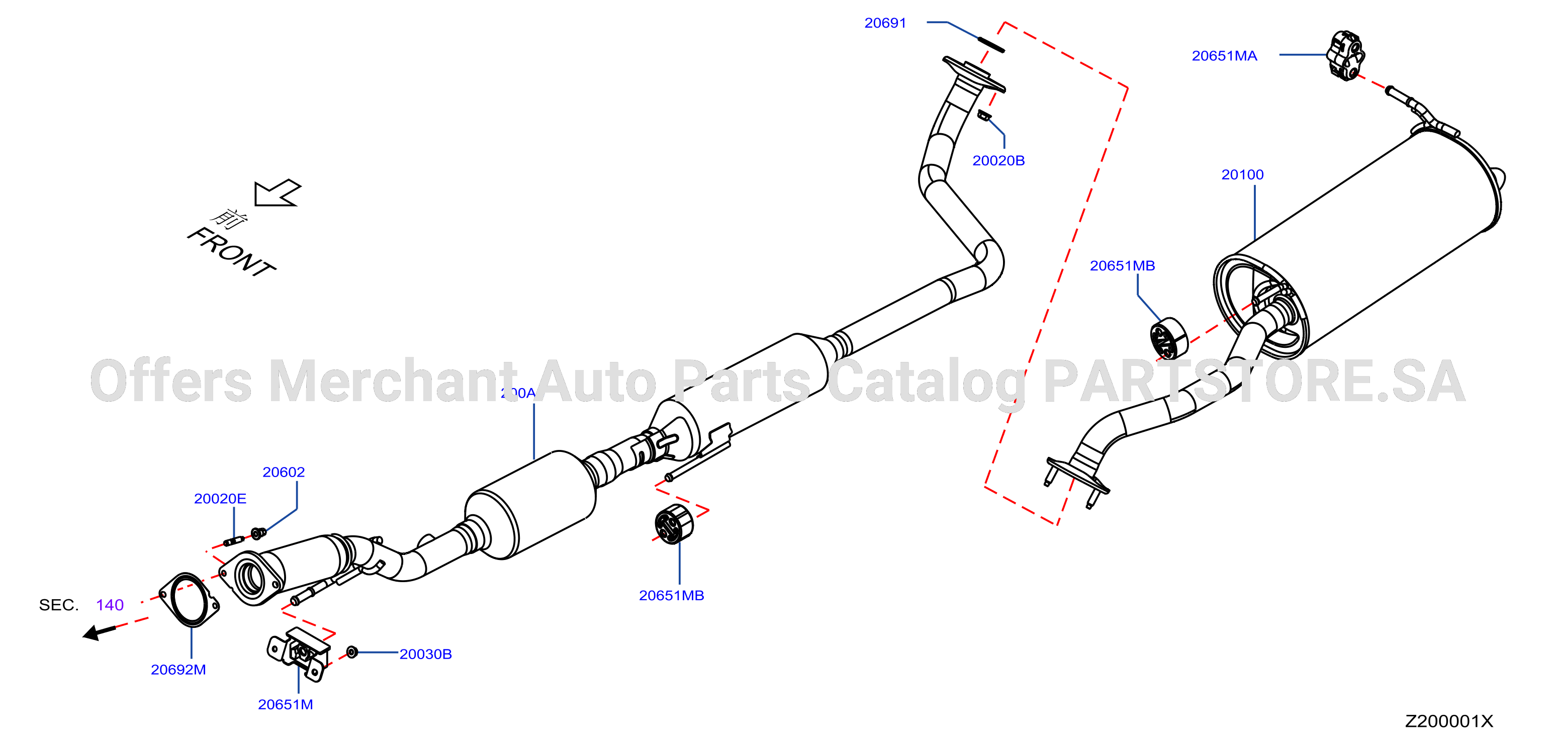 Exhaust Tube Muffler