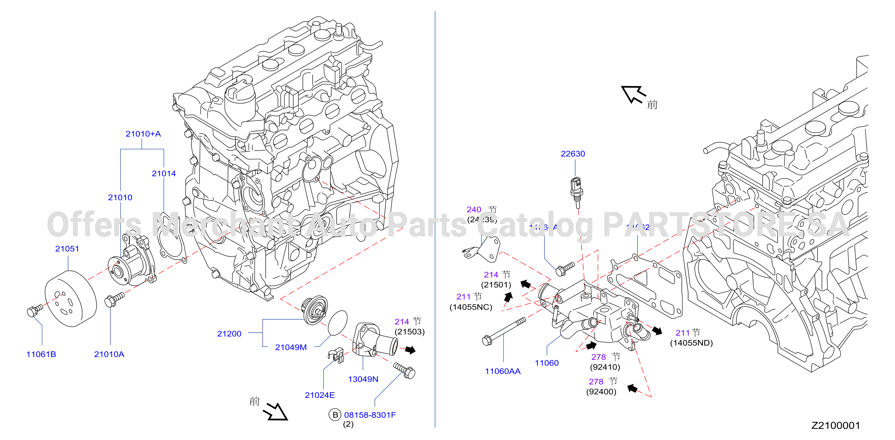Water Pump Cooling Fan Thermostat