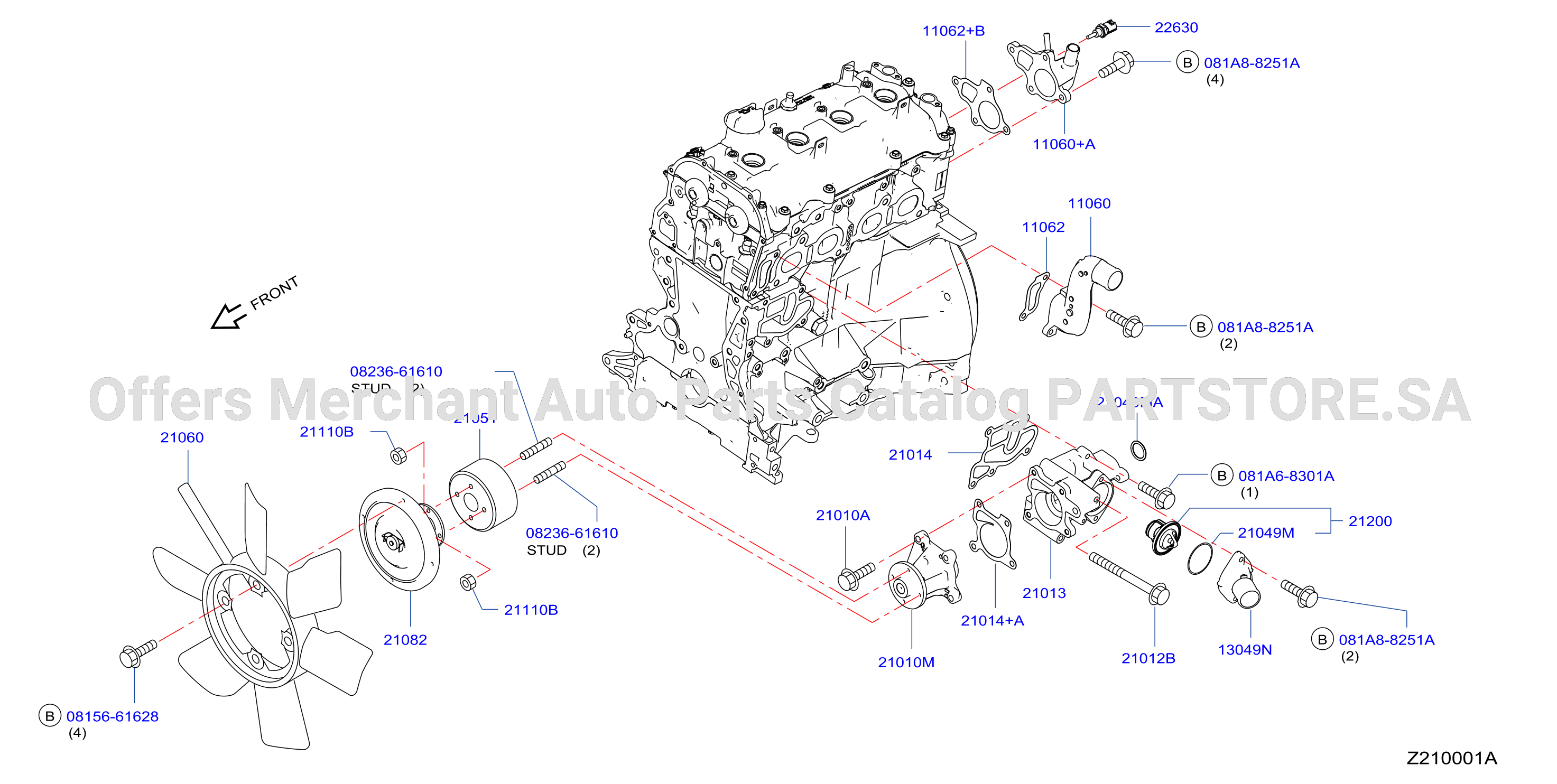 Water Pump Cooling Fan Thermostat