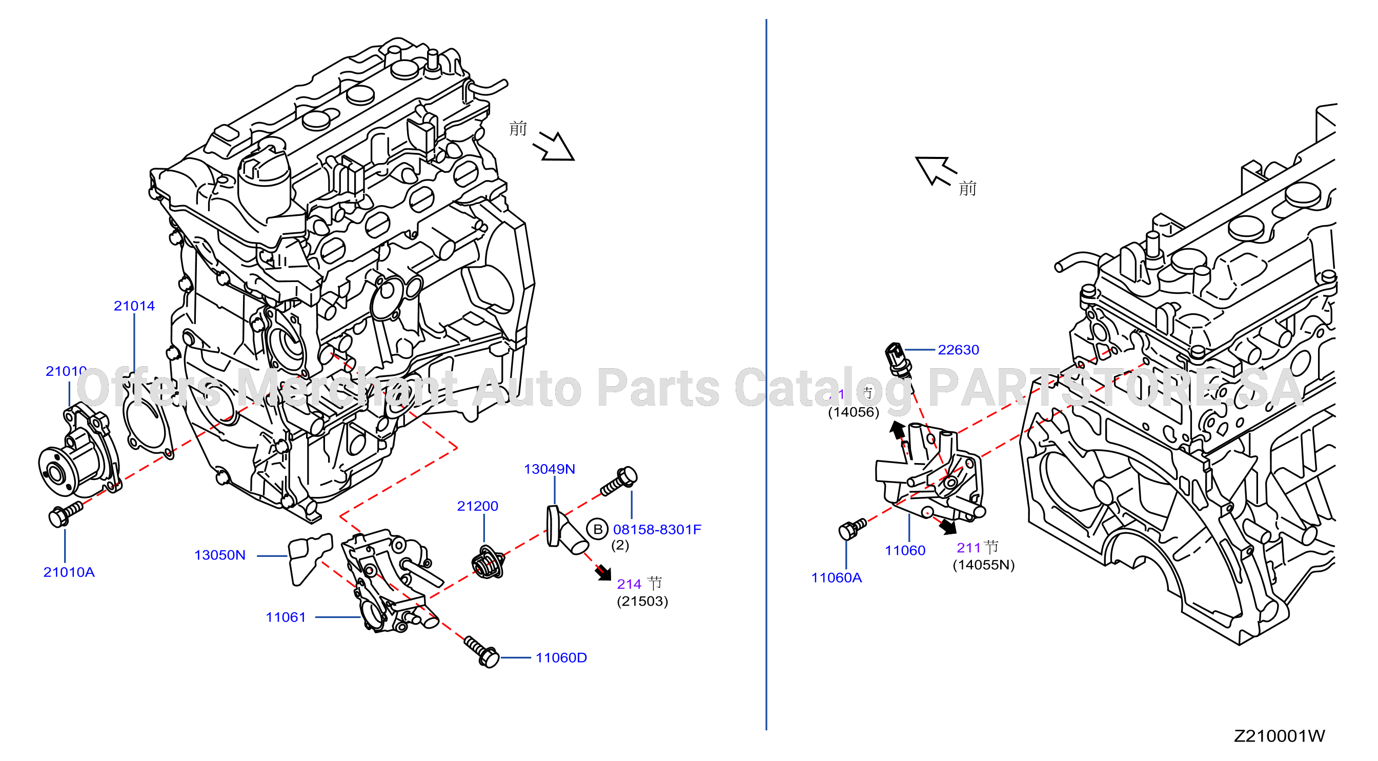 Water Pump Cooling Fan Thermostat