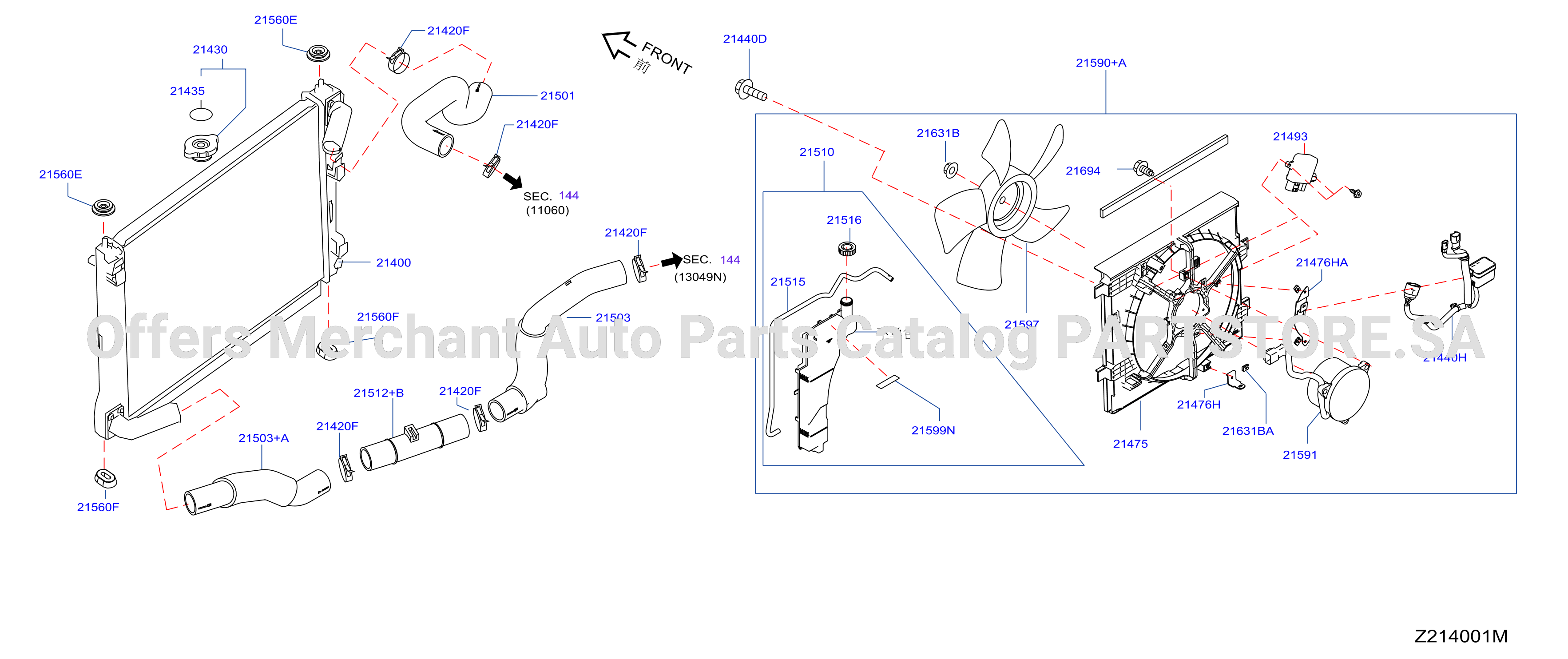 Radiator Shroud Inverter Cooling Fitting Parts