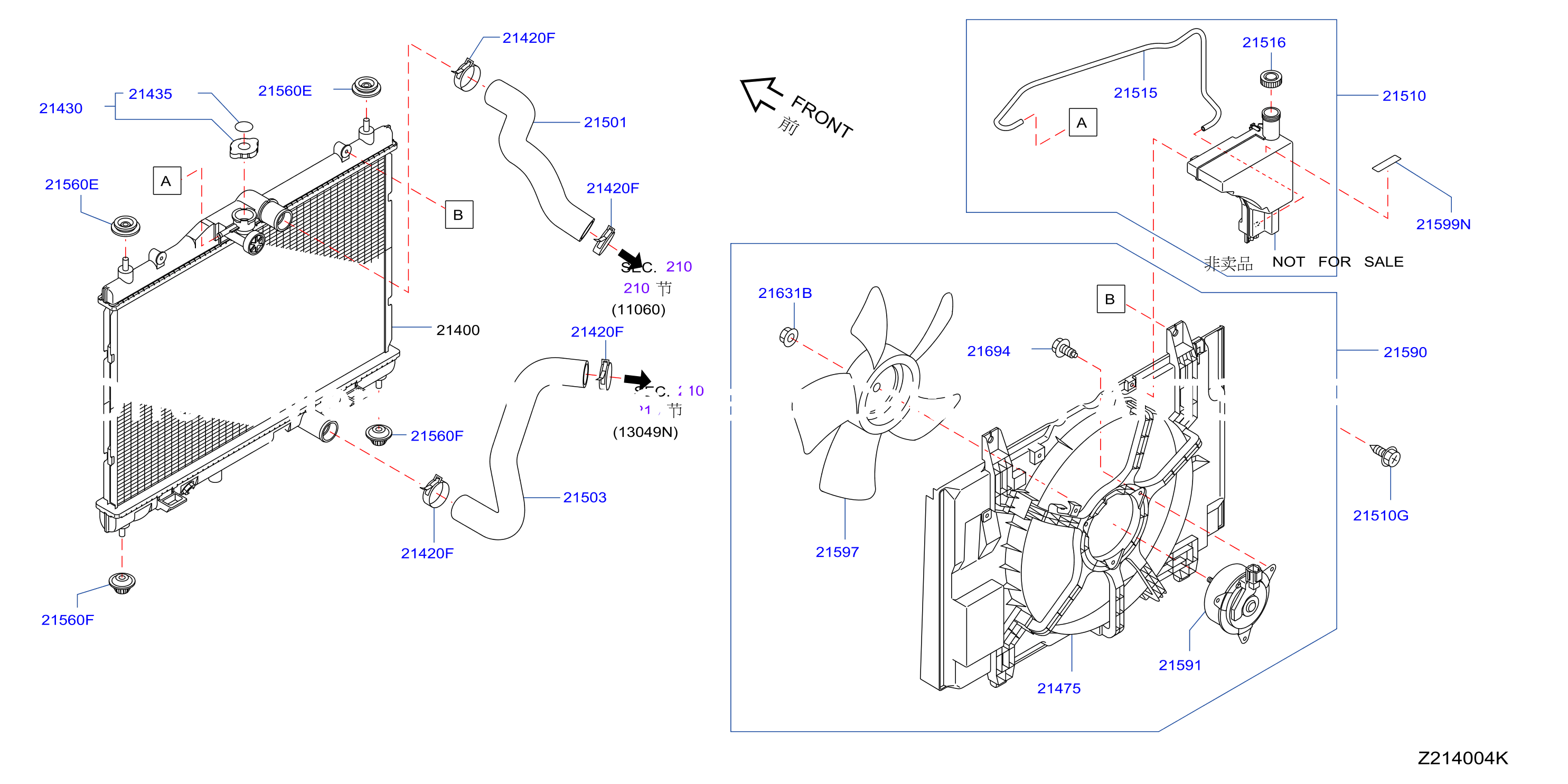 Radiator Shroud Inverter Cooling Fitting Parts