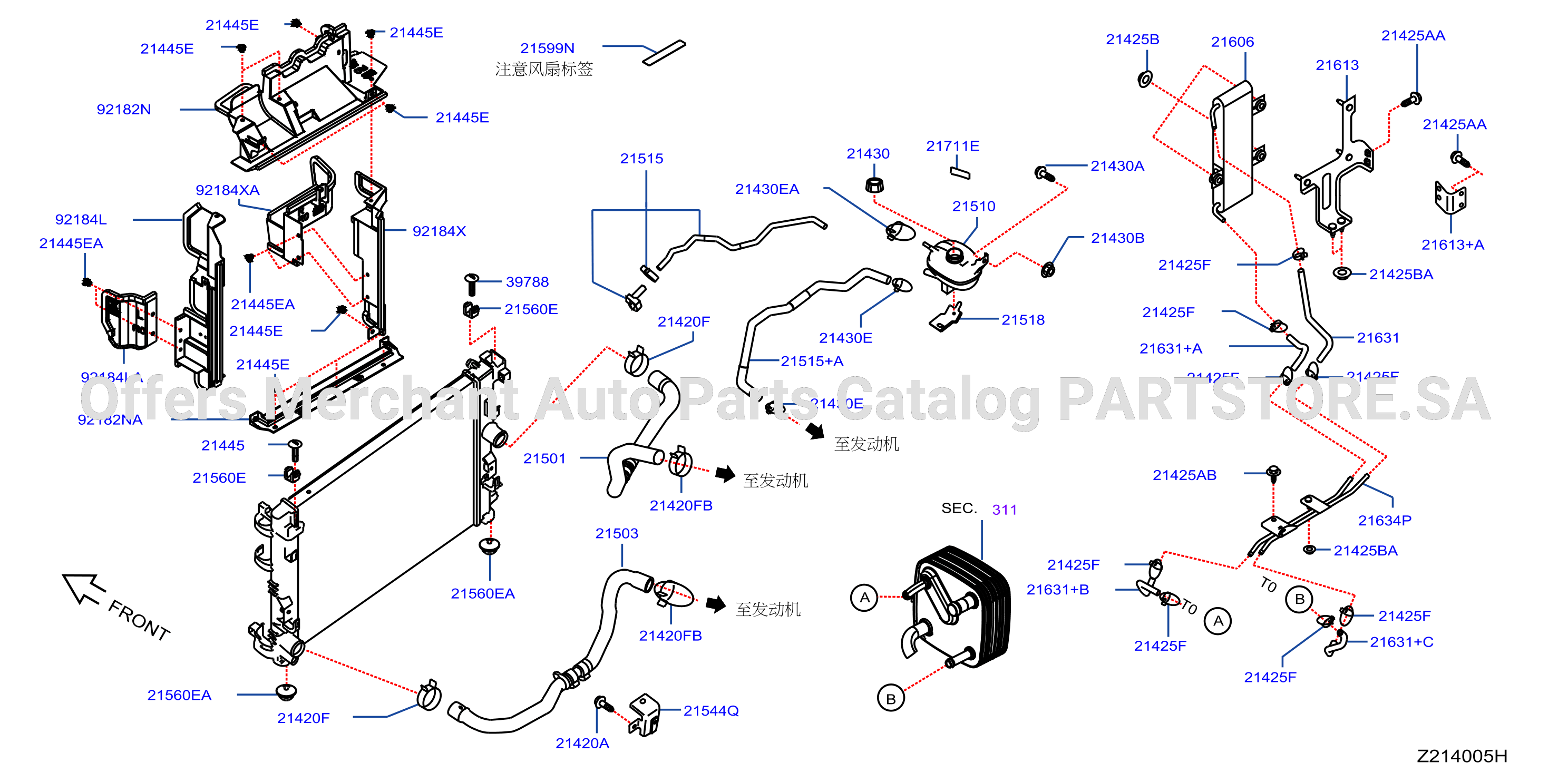 Radiator Shroud Inverter Cooling Fitting Parts