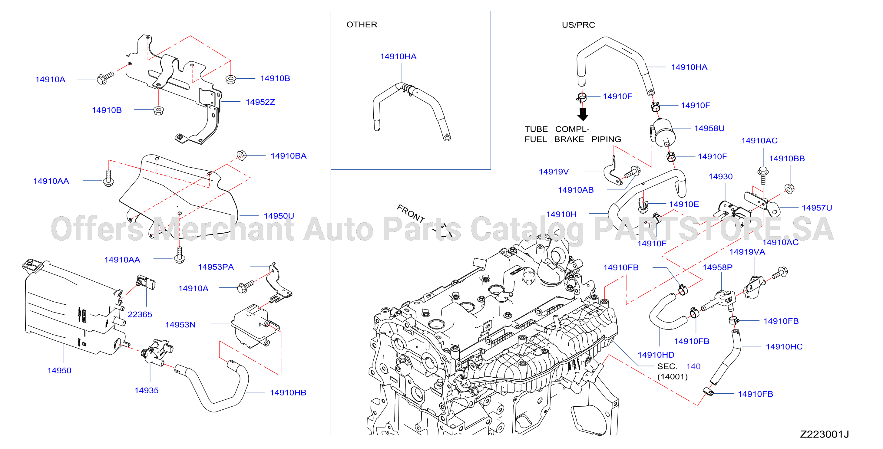Engine Control Vacuum Piping