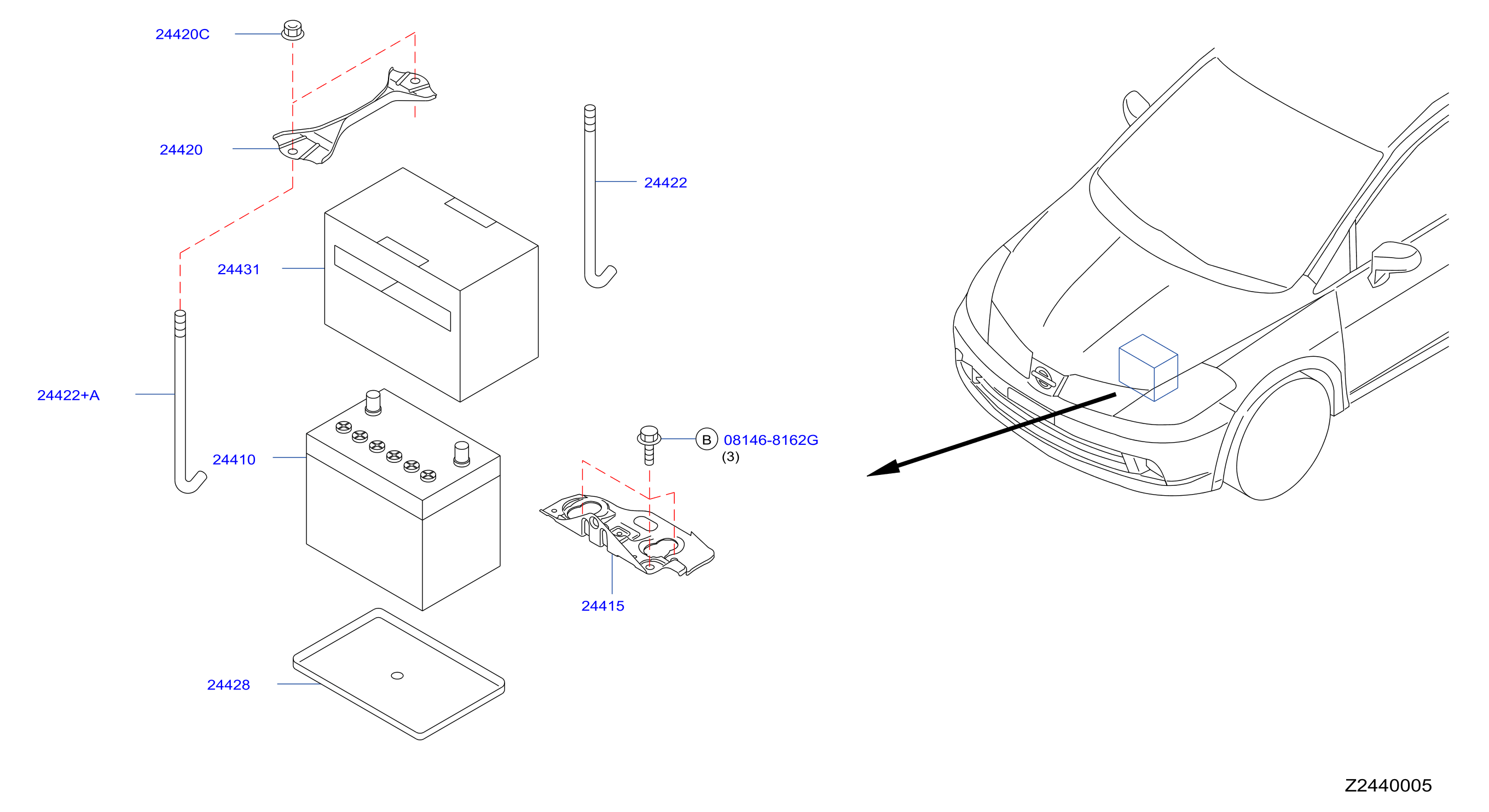 Battery Battery Mounting