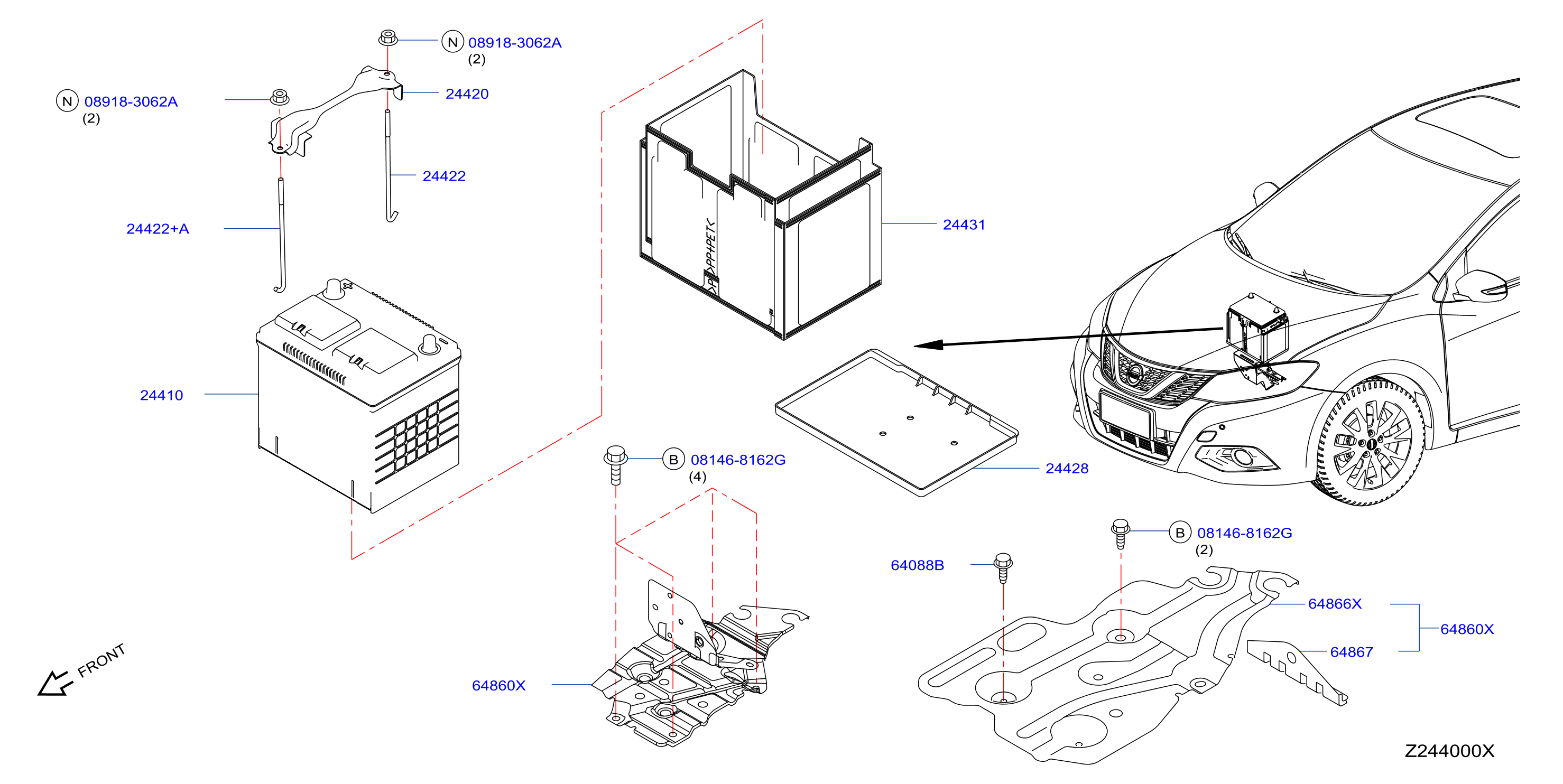 Battery Battery Mounting
