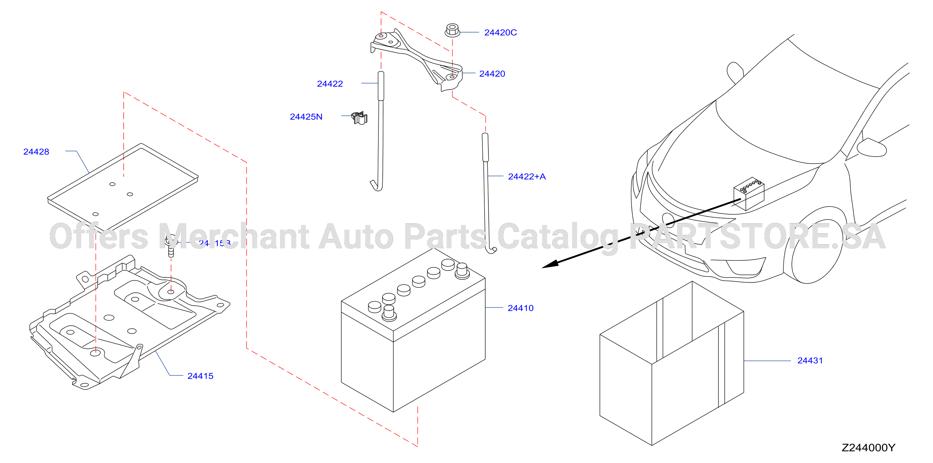 Battery Battery Mounting
