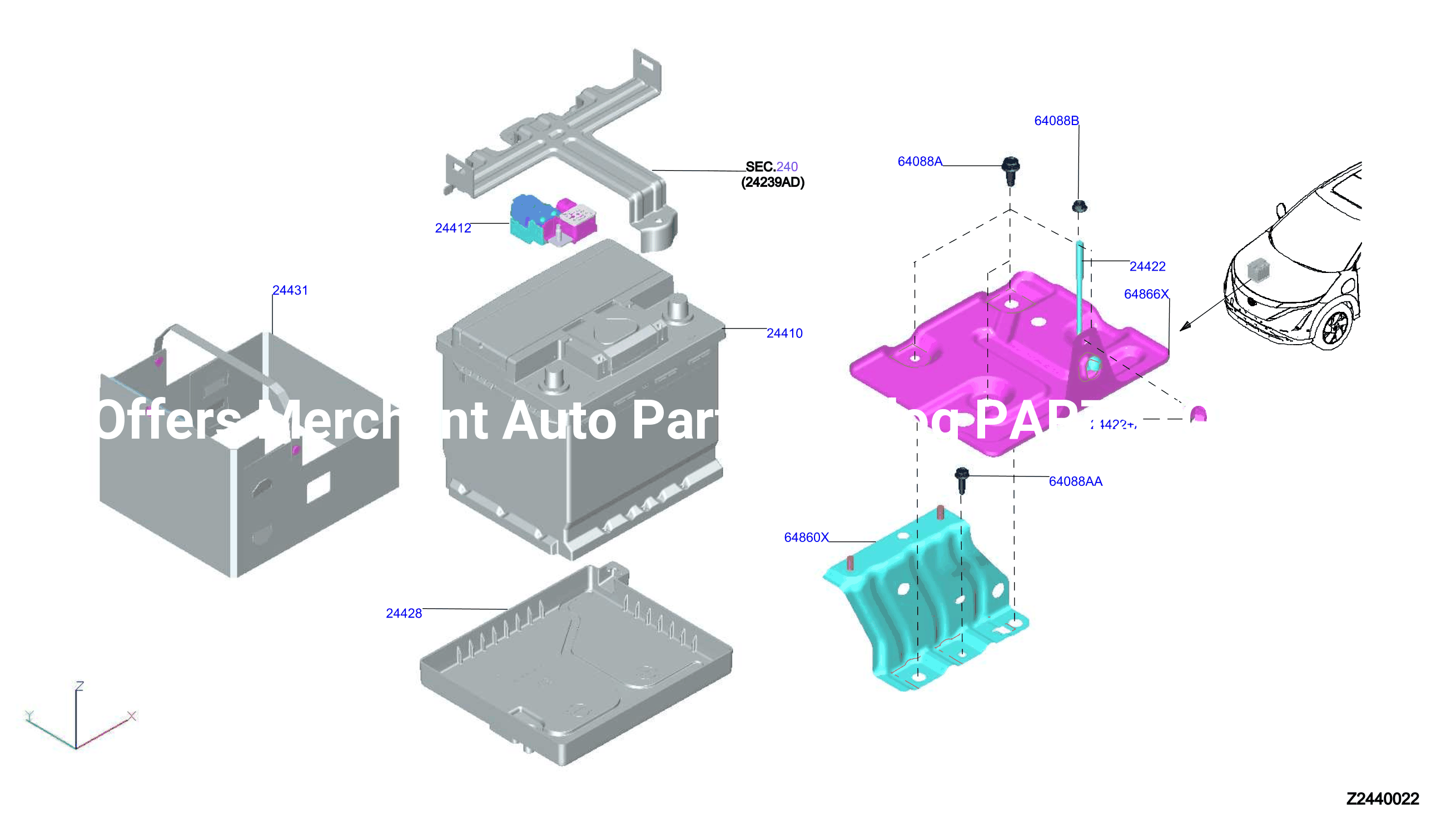Battery Battery Mounting