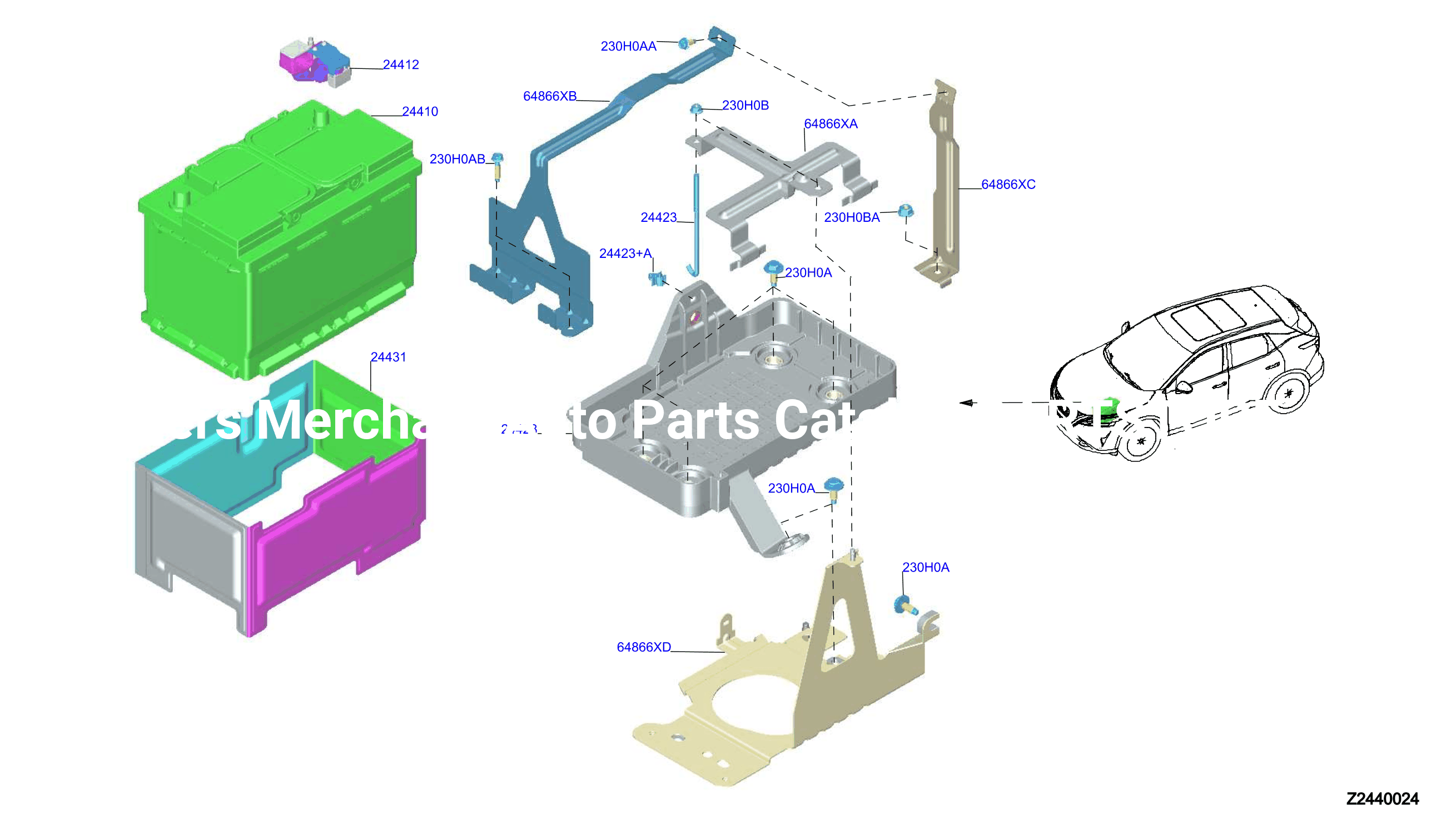 Battery Battery Mounting