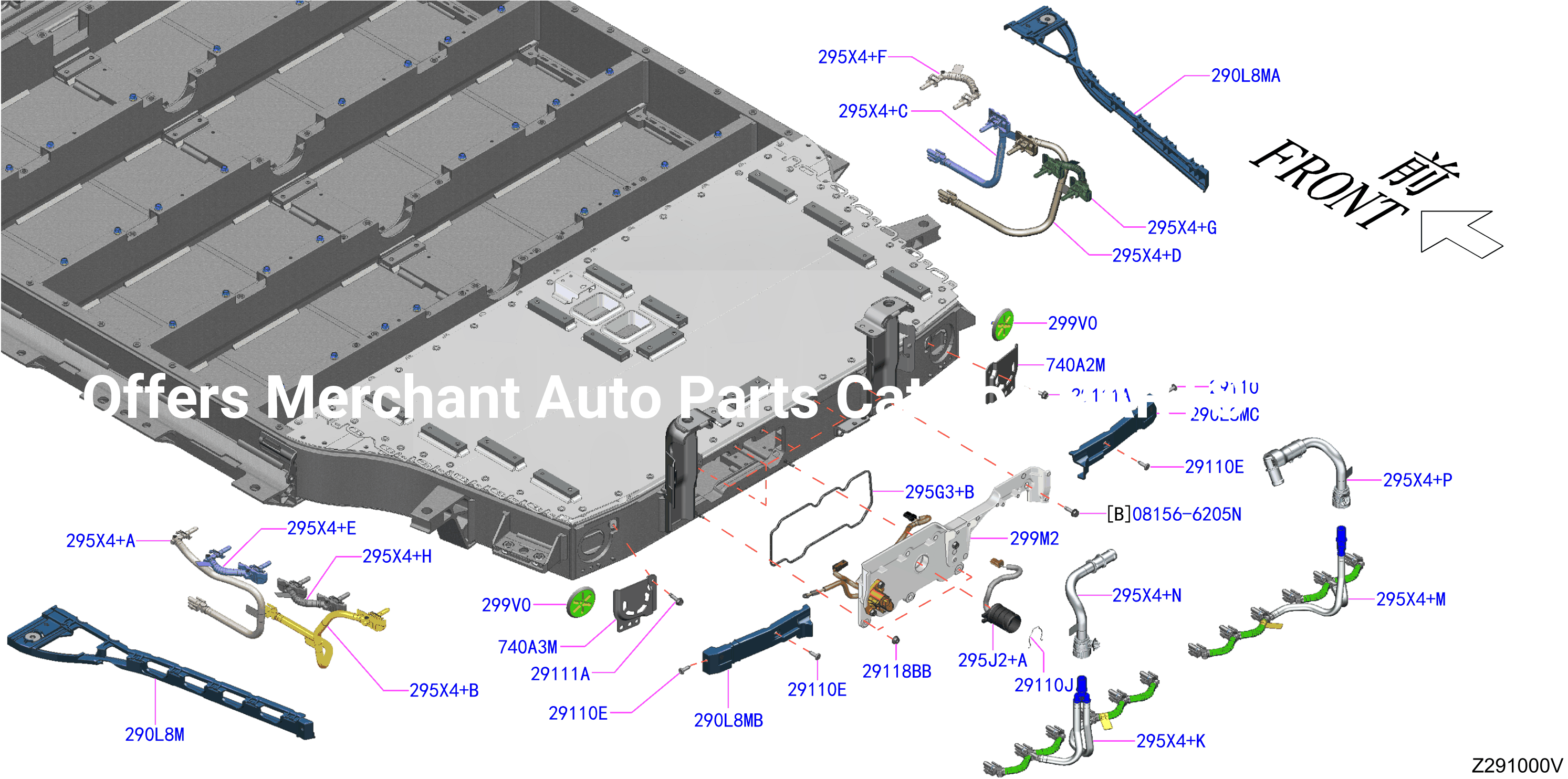 Electric Vehicle Battery Outside Fitting Rr