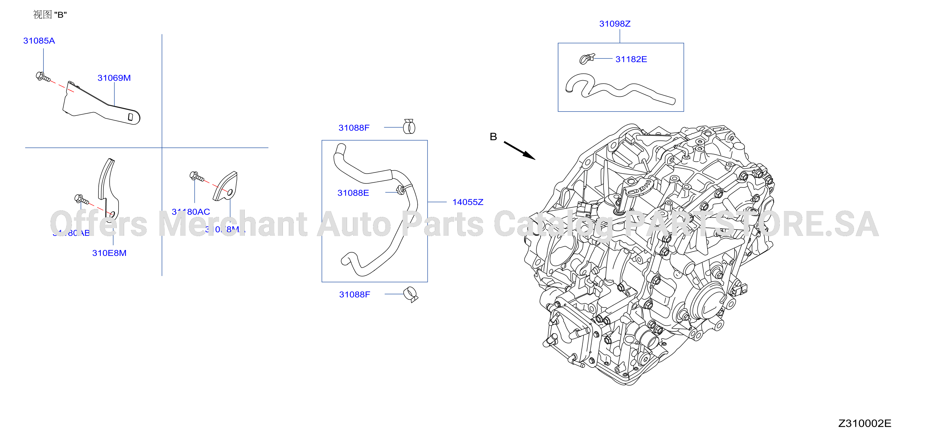 Auto Transmission Transaxle Fitting Oil Cooler Tube Parts