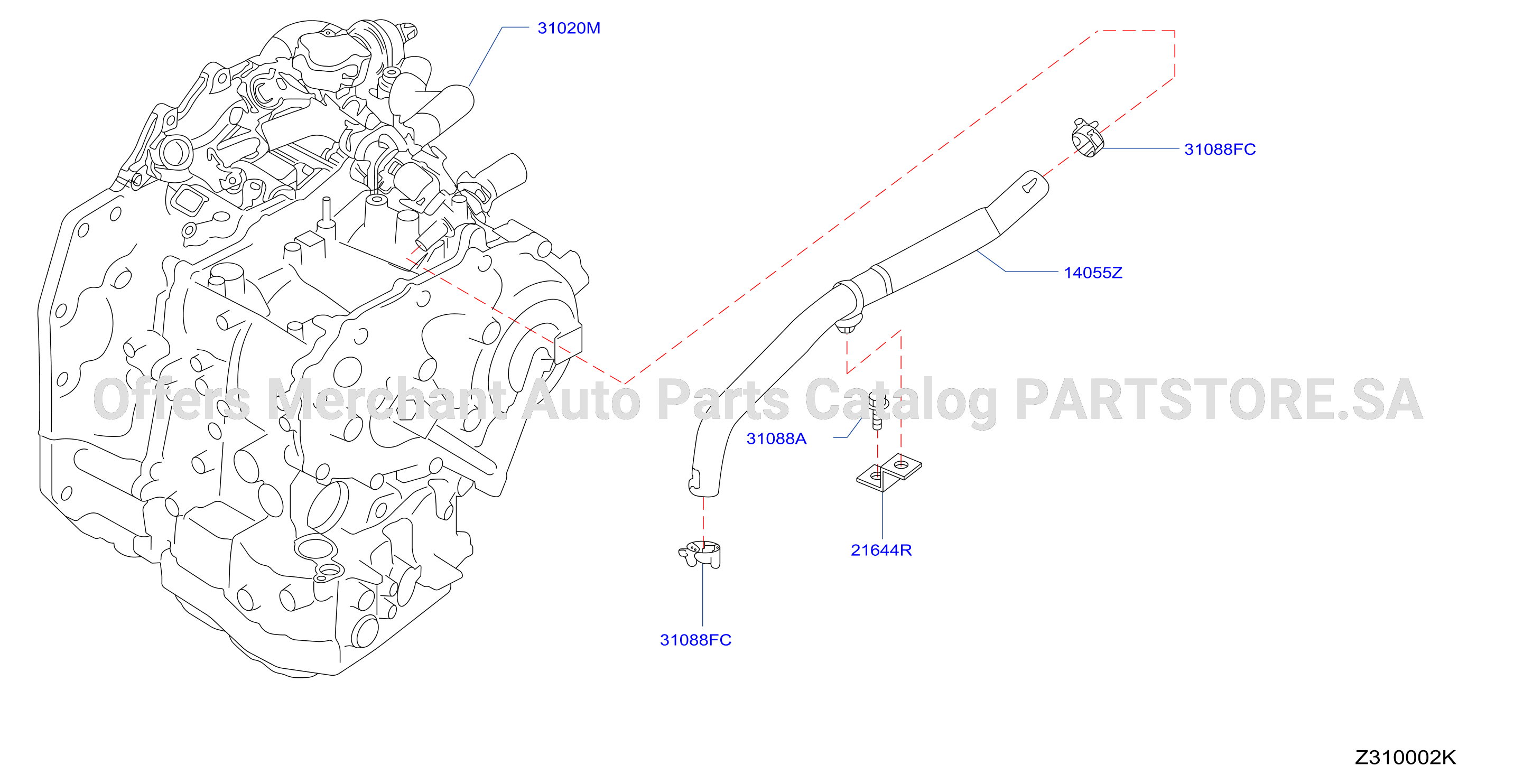 Auto Transmission Transaxle Fitting Oil Cooler Tube Parts