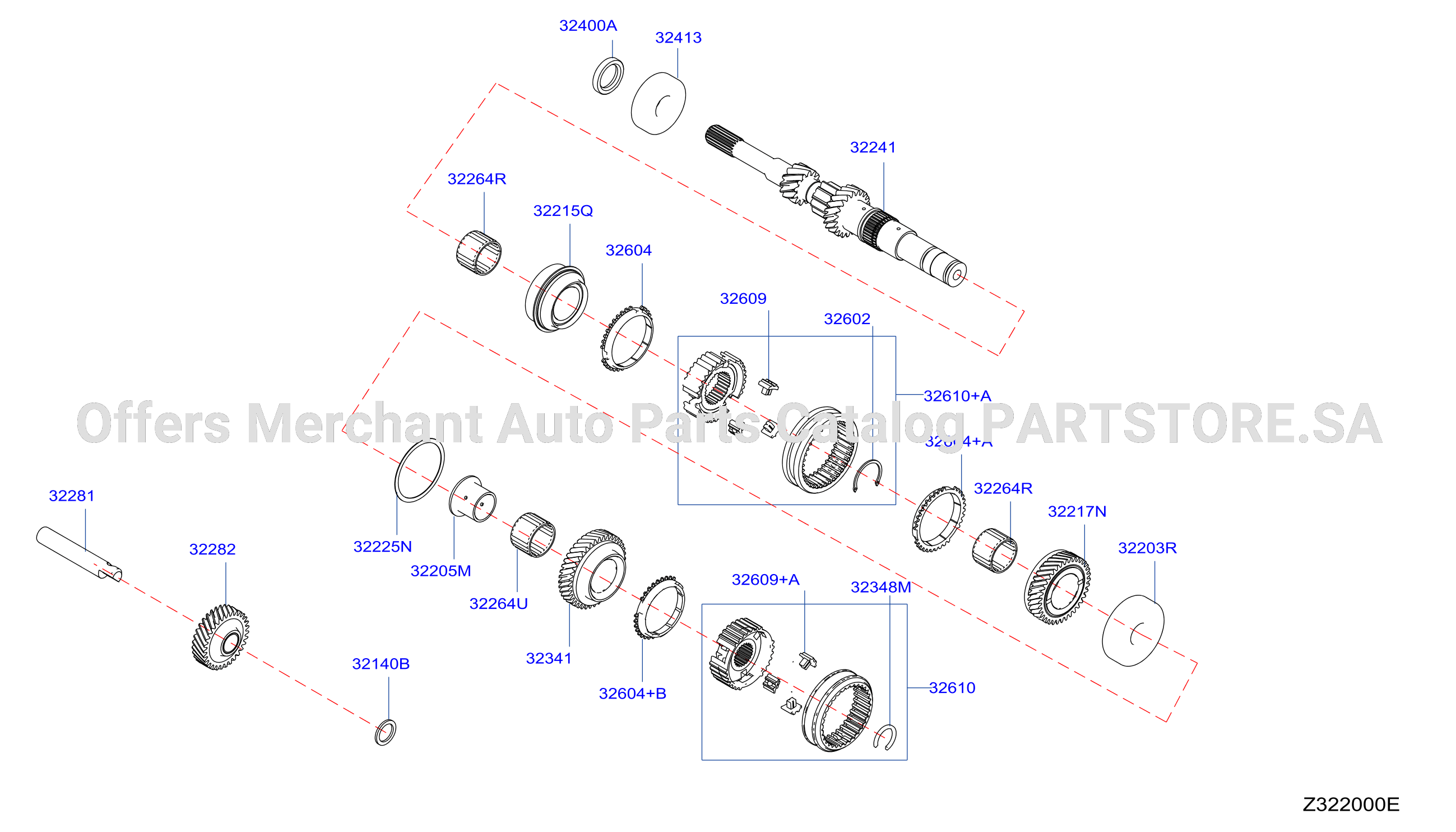 Transmission Gear Input Shaft
