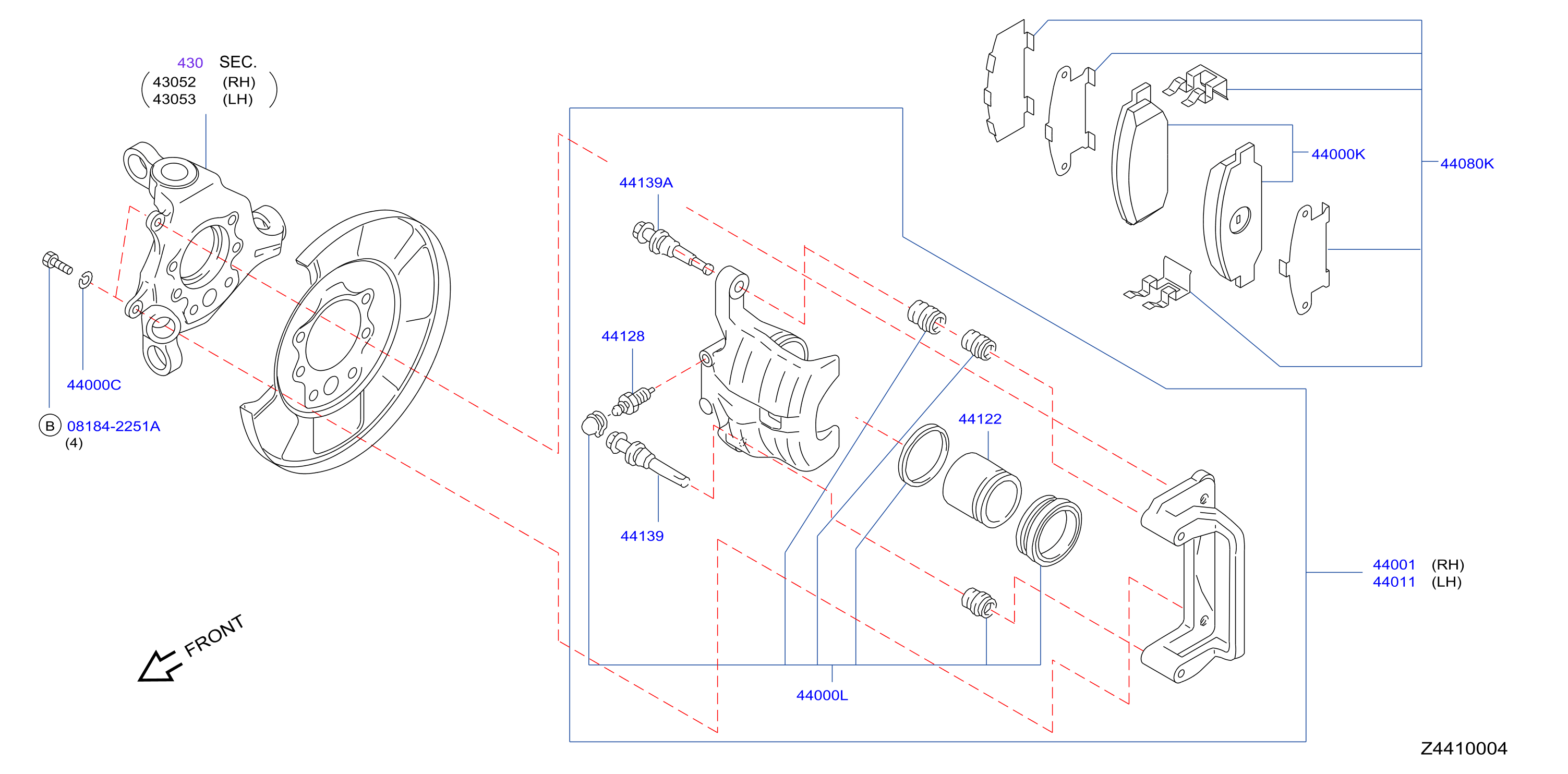 Rear Brake Rr Disc Brake Mr20De
