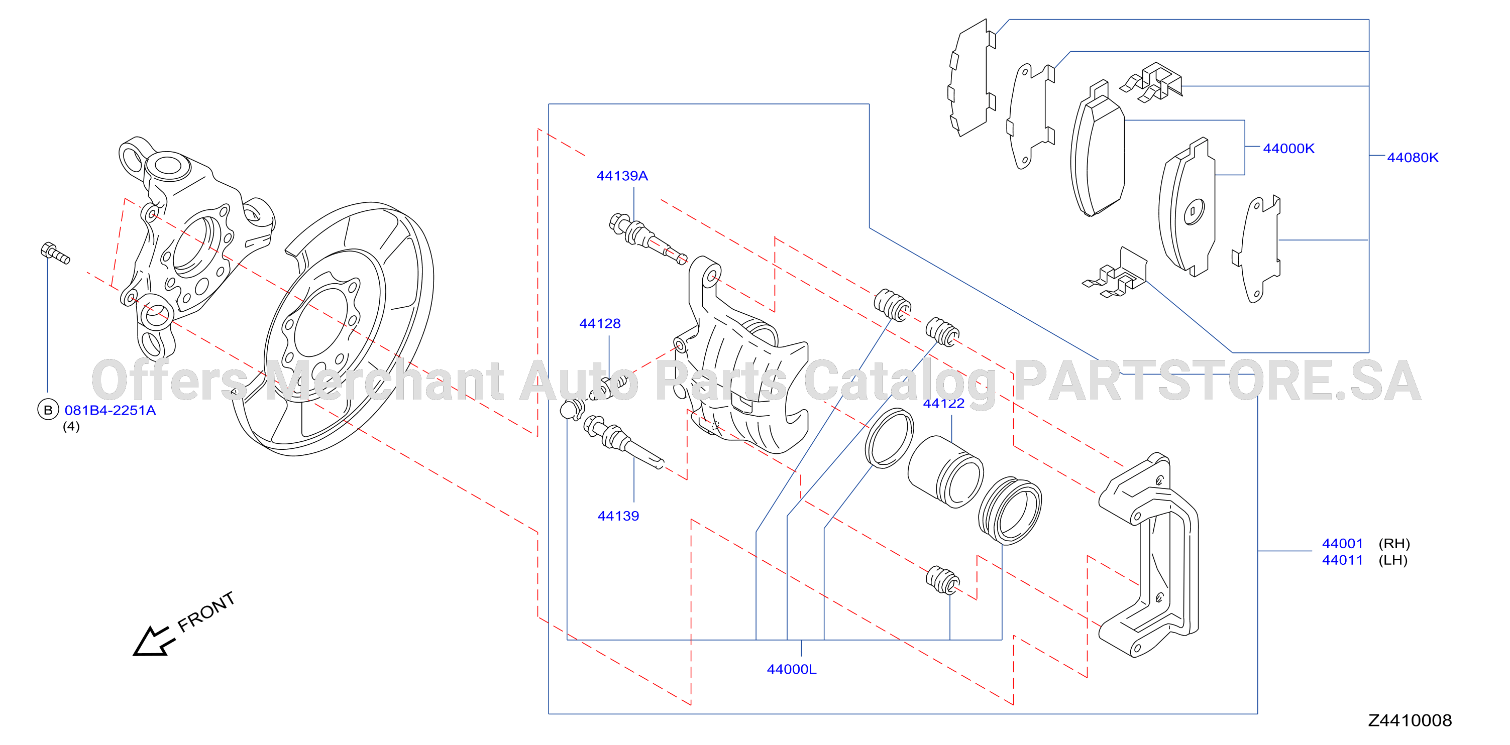Rear Brake Rr Disc Brake Hr16De Mr20De Lower
