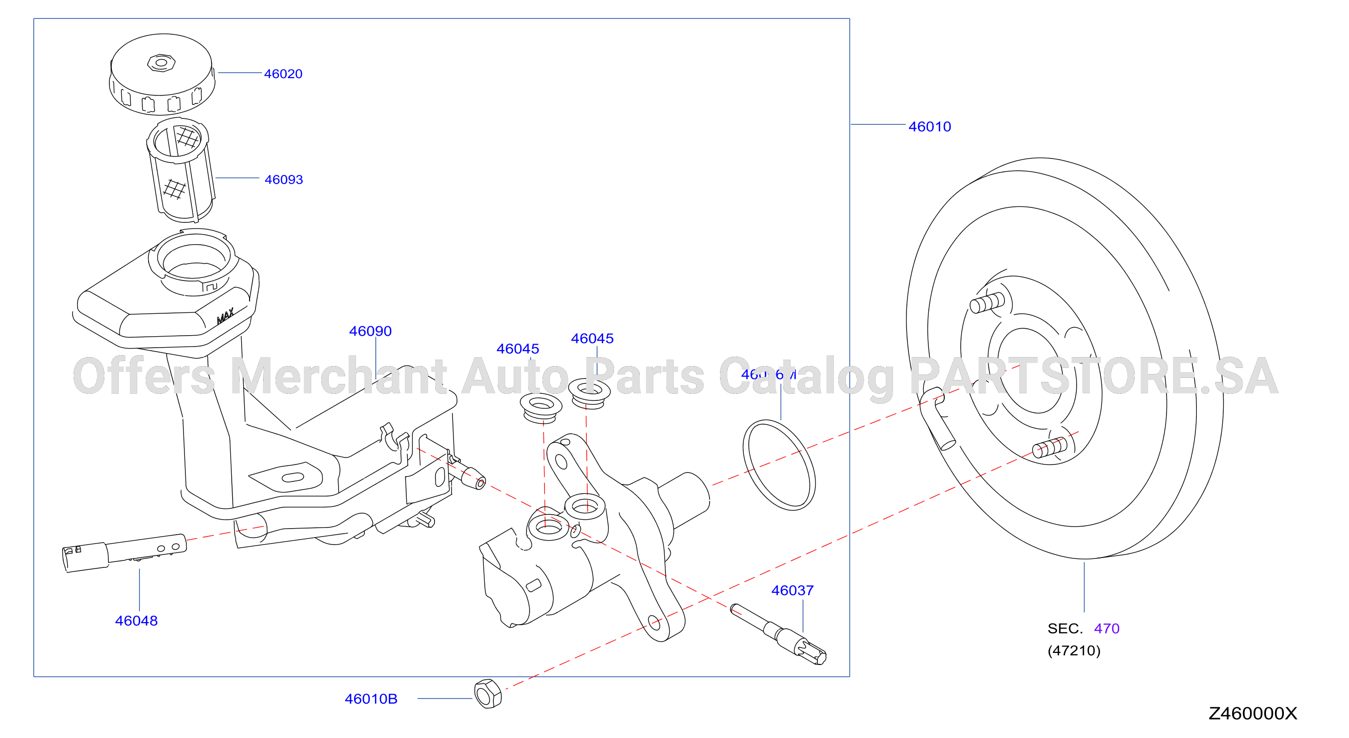 Brake Master Cylinder Mr20Dd