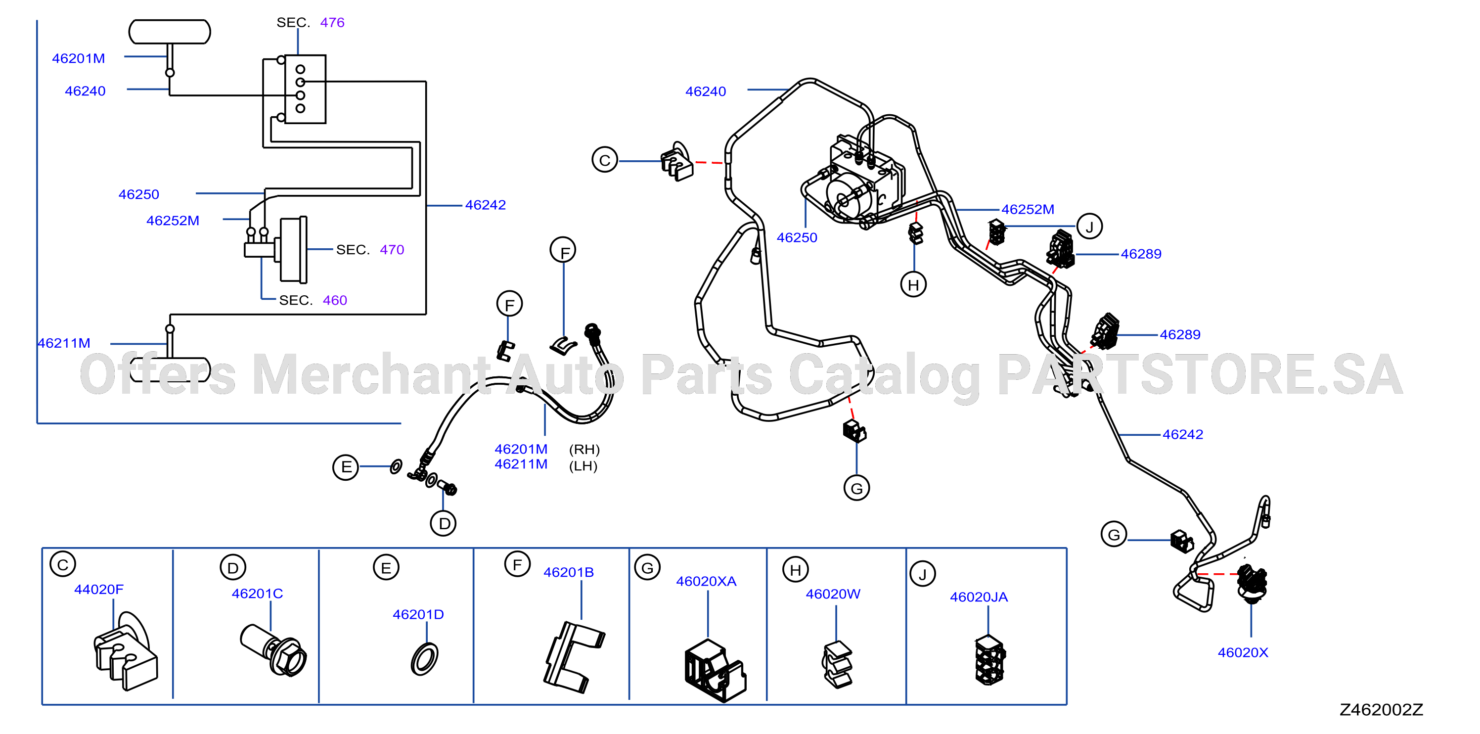 Brake Piping Control Front Piping