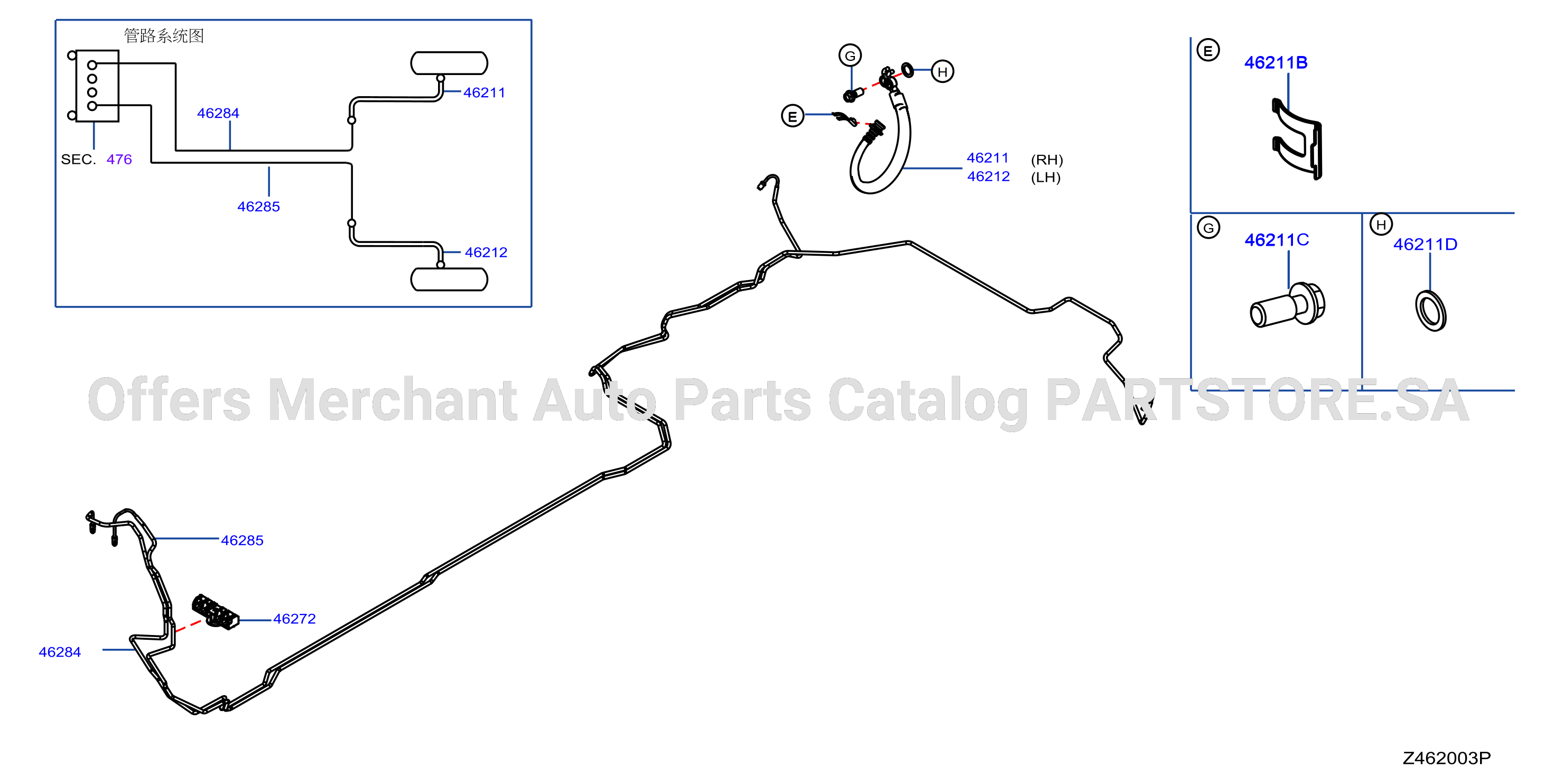 Brake Piping Control Rear Piping