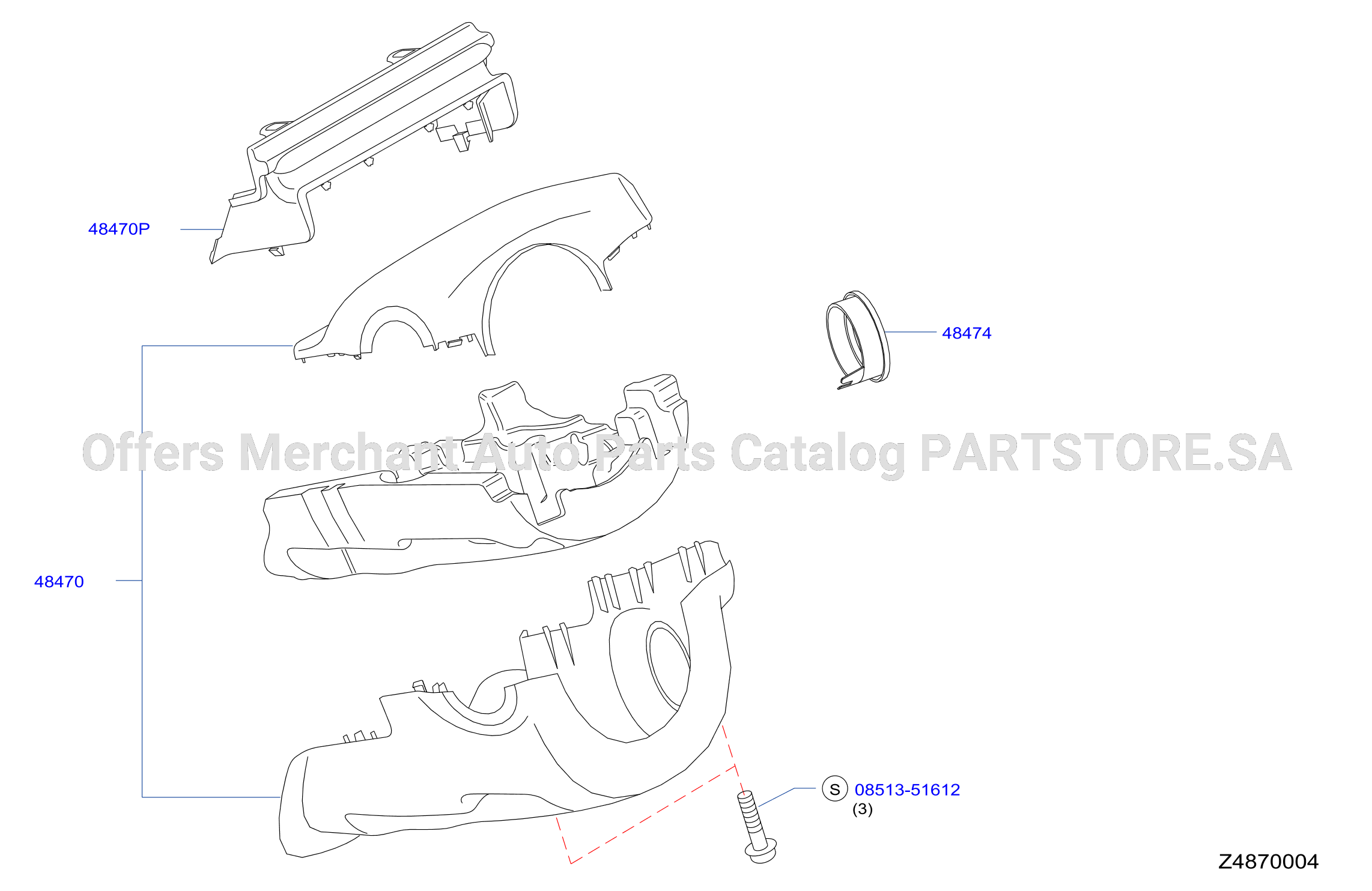 Steering Column Shell Cover