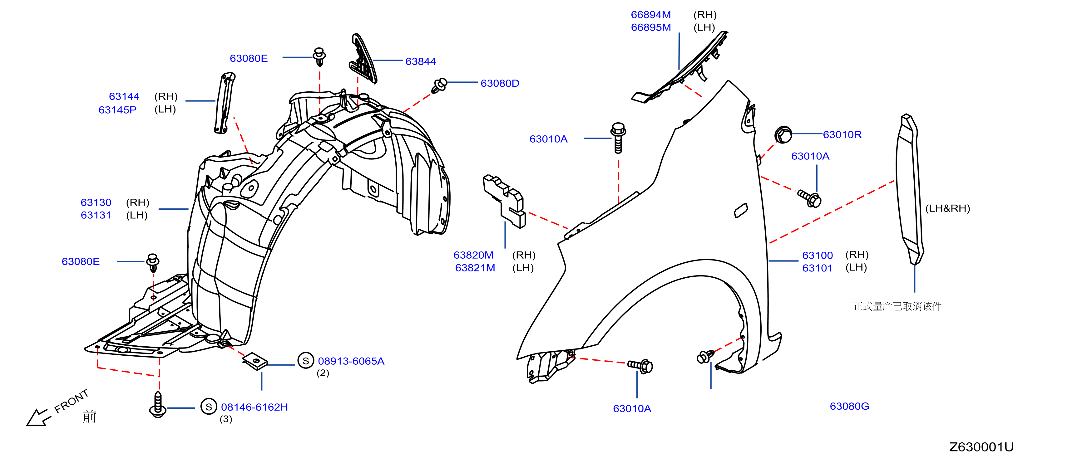 Front Fender Fitting