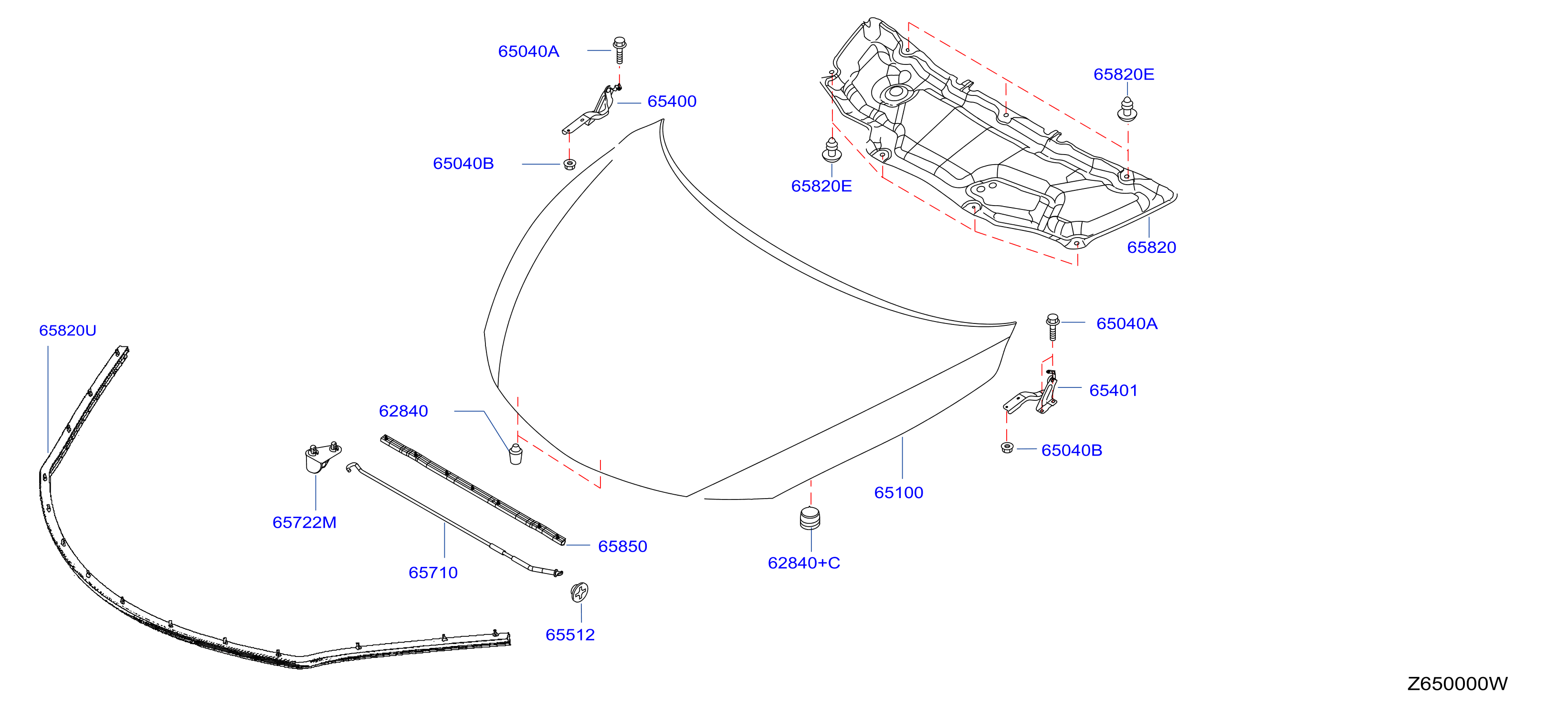 Hood Panel Hinge Fitting