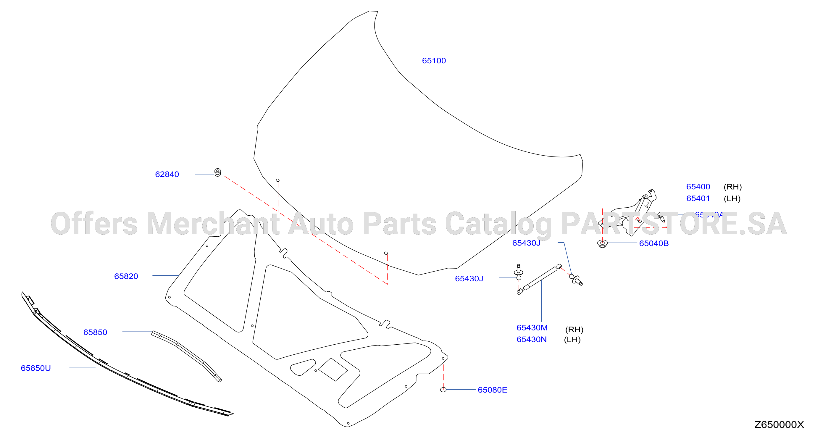 Hood Panel Hinge Fitting