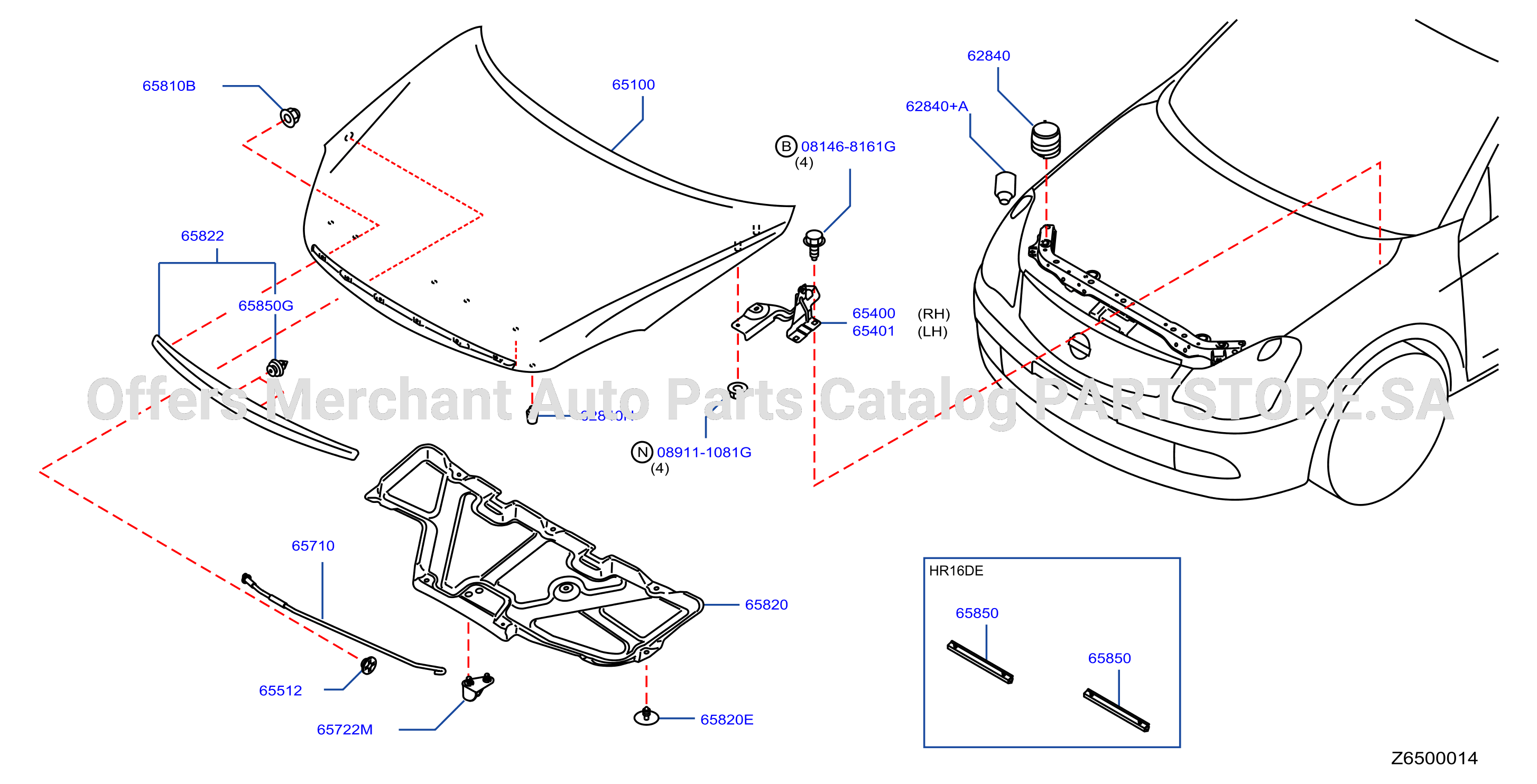 Hood Panel Hinge Fitting