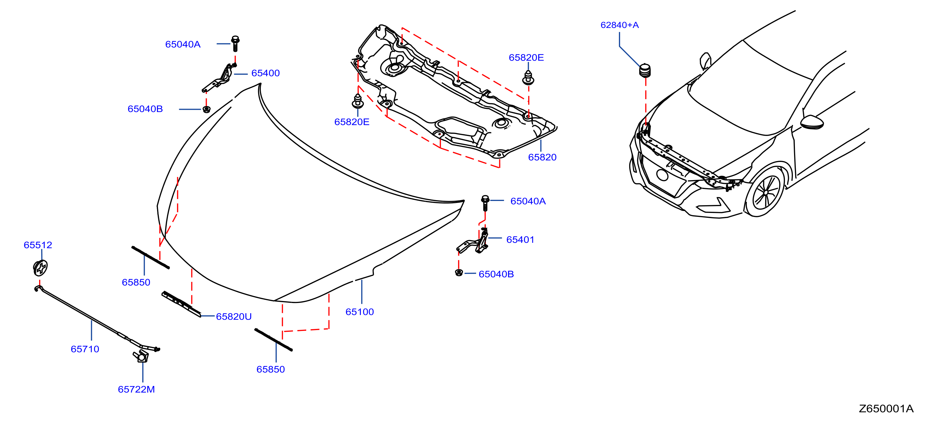 Hood Panel Hinge Fitting