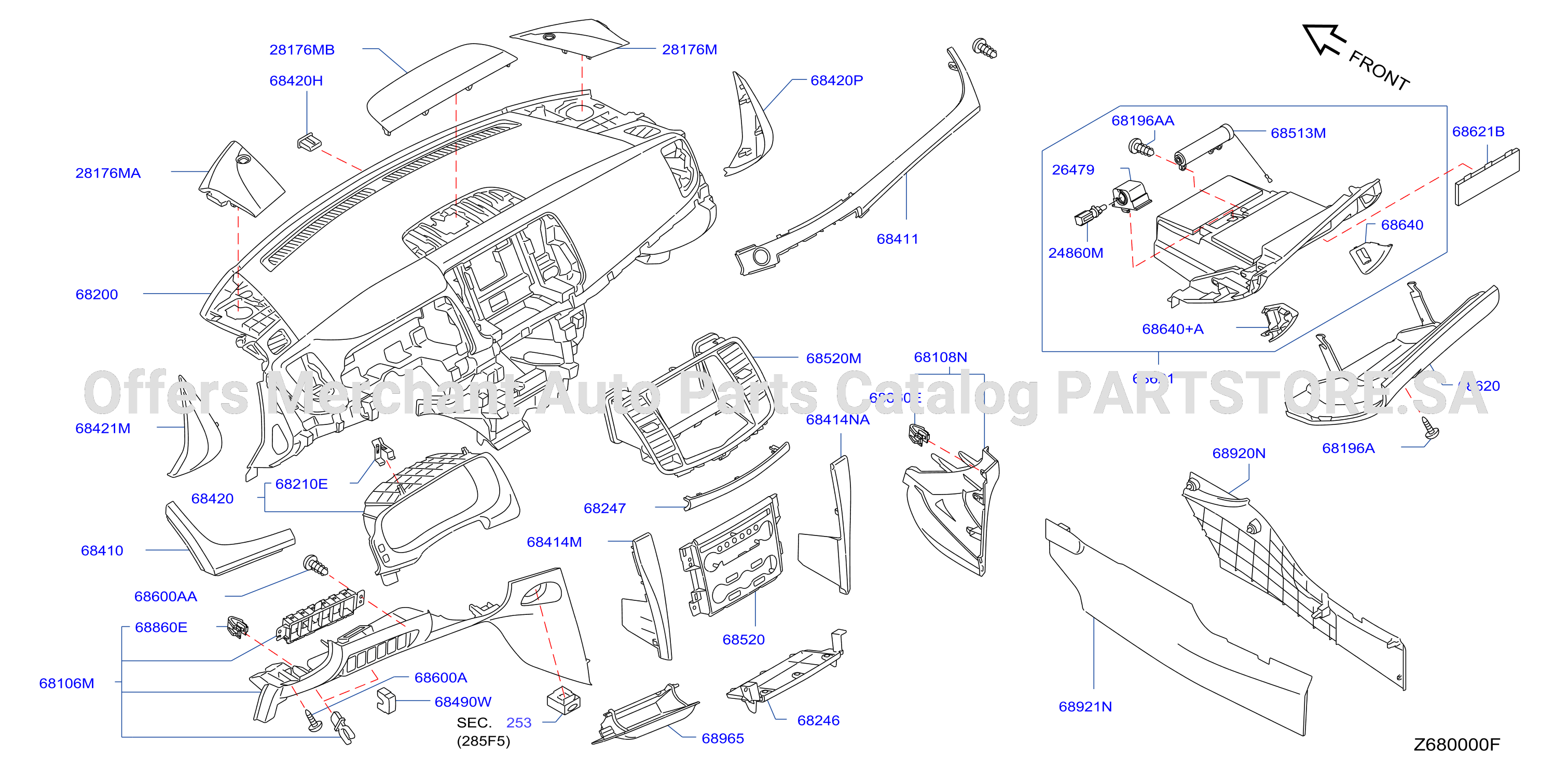 Instrument Panel Pad Cluster Lid Inst Pad Cluster Lid