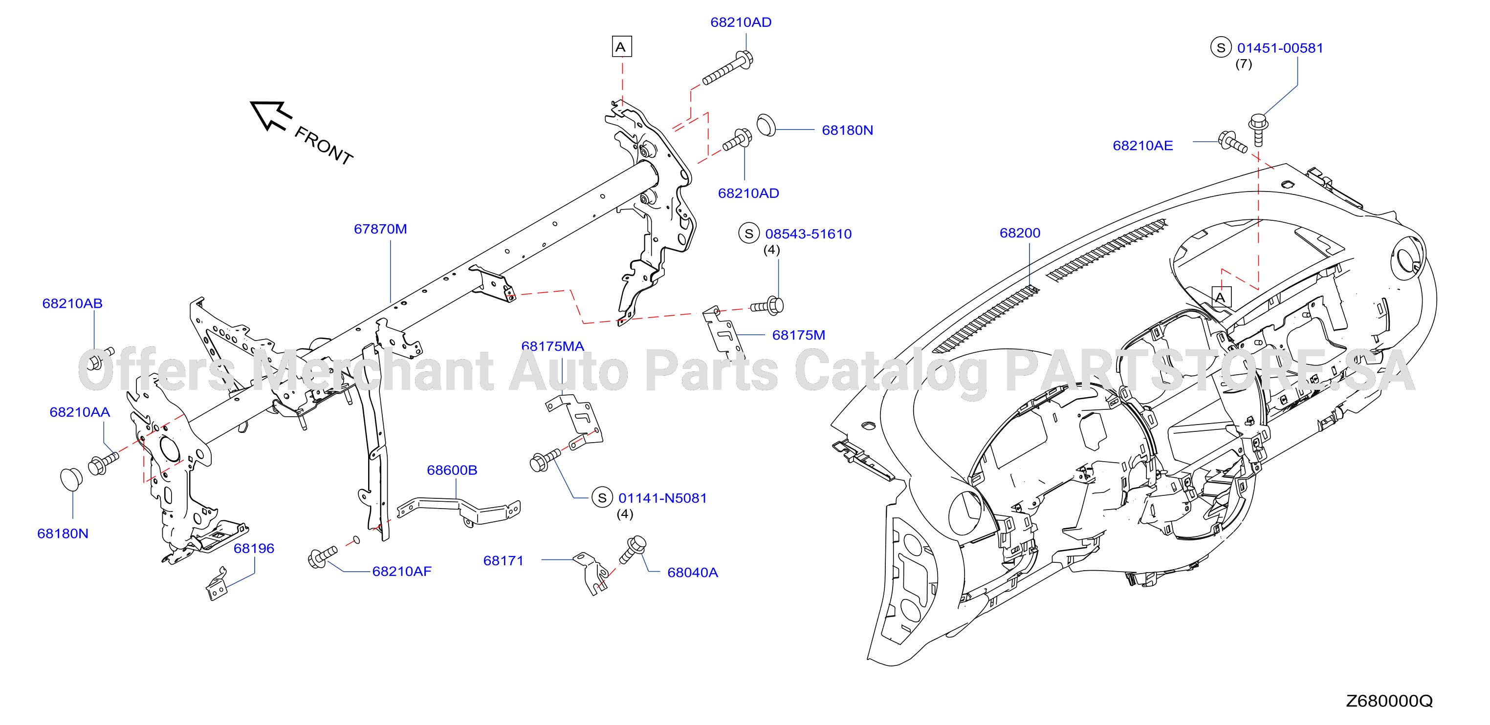 Instrument Panel Pad Cluster Lid Inst Fitting