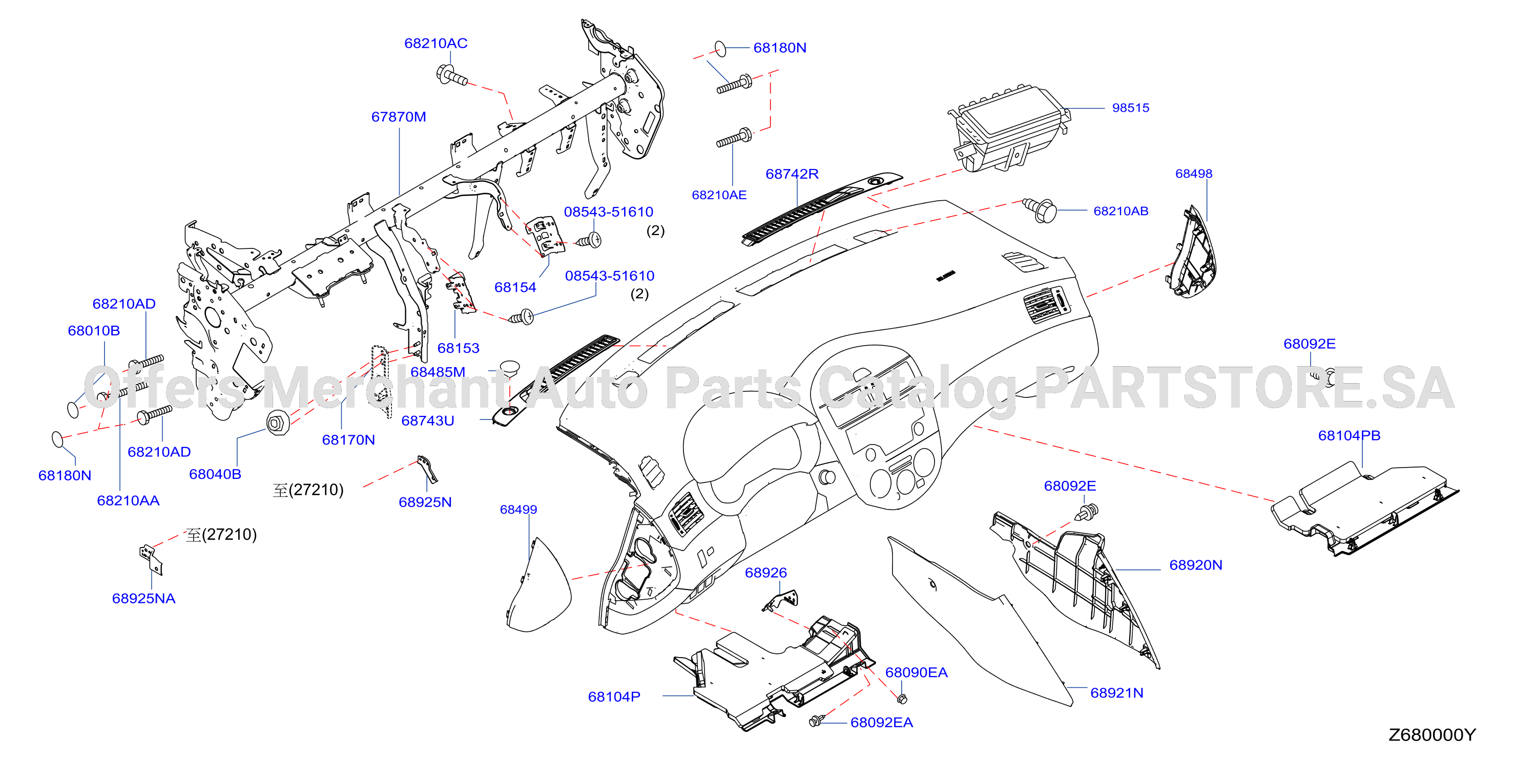 Instrument Panel Pad Cluster Lid Inst Fitting