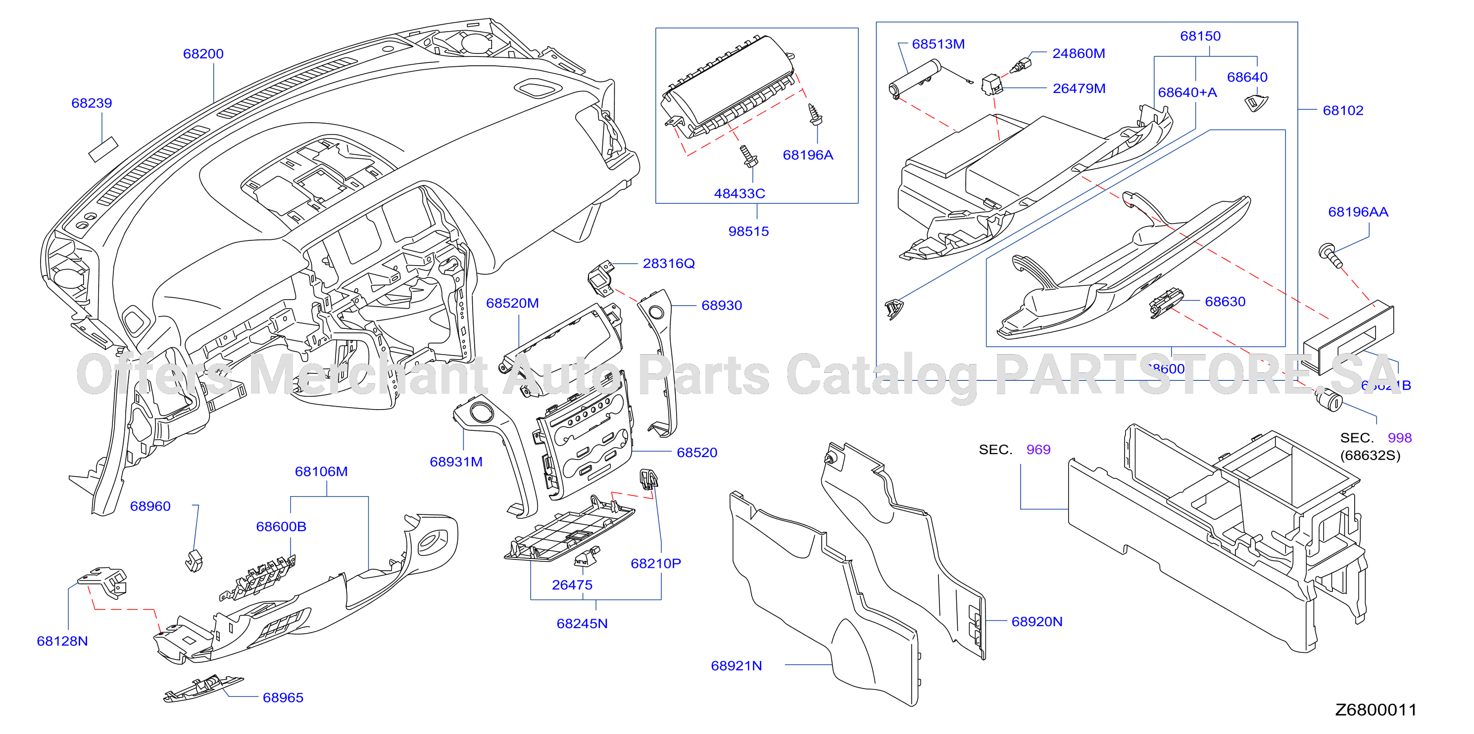 Instrument Panel Pad Cluster Lid Inst Pad Cluster Lid