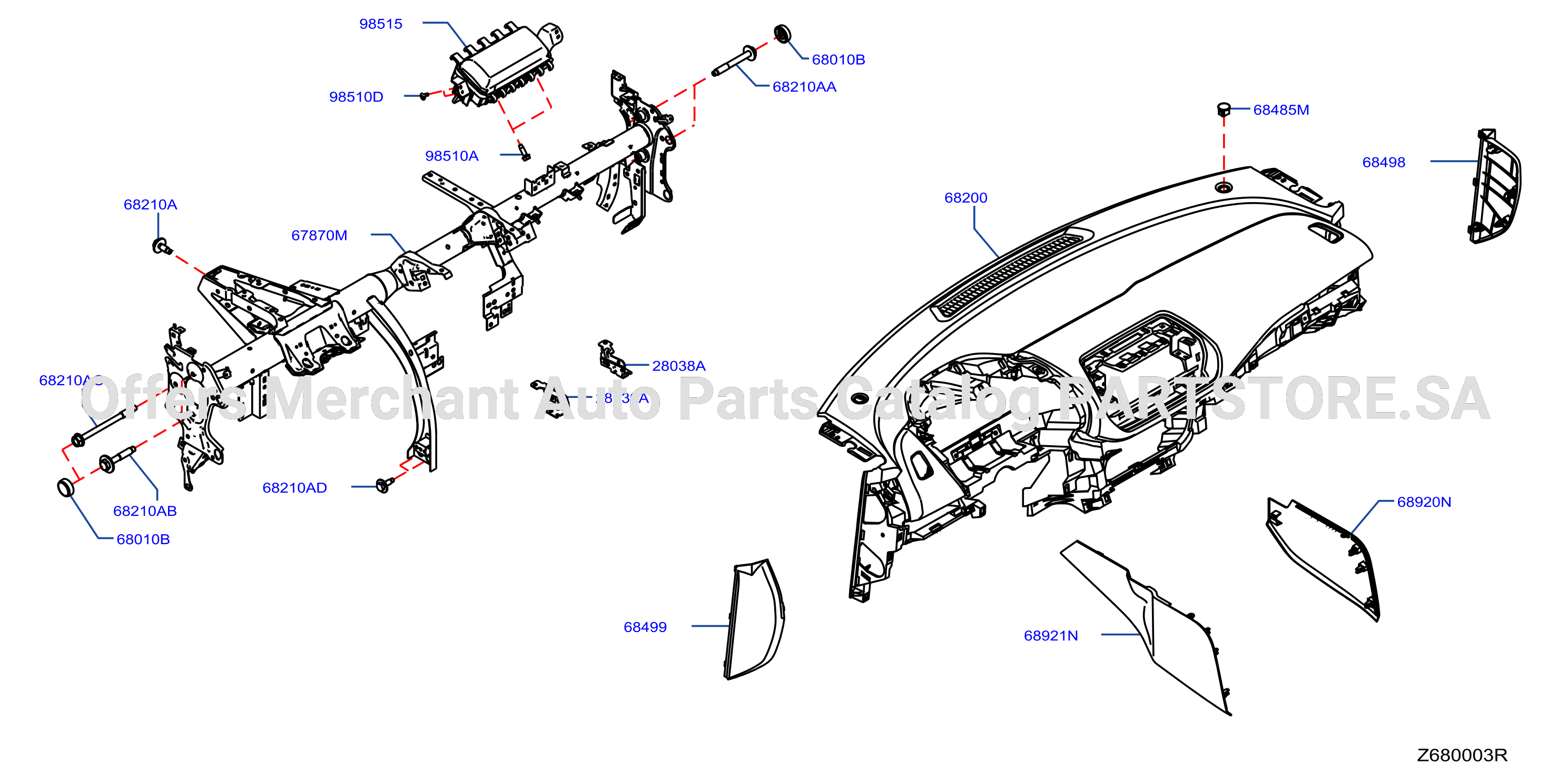 Instrument Panel Pad Cluster Lid Inst Fitting